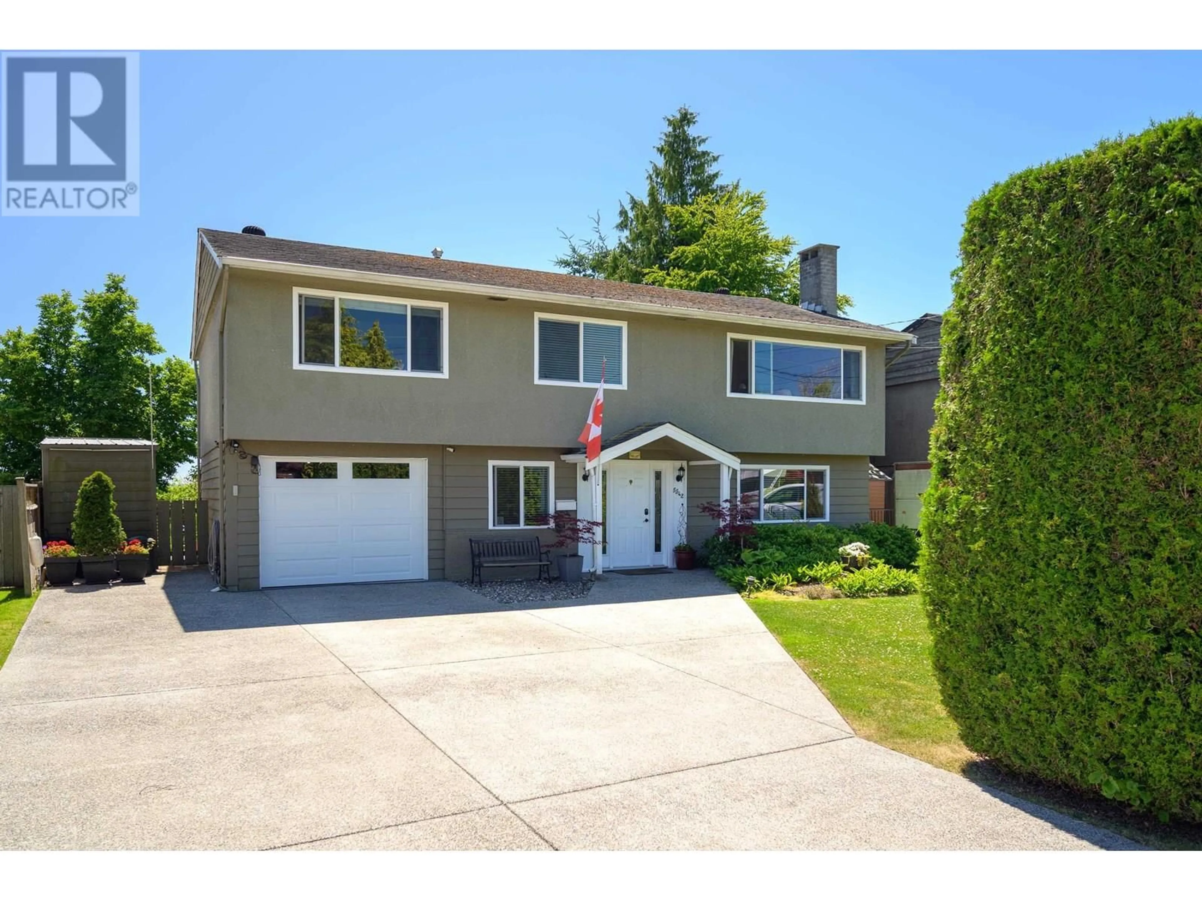 Home with vinyl exterior material, street for 5542 44 AVENUE, Delta British Columbia V4K1E1