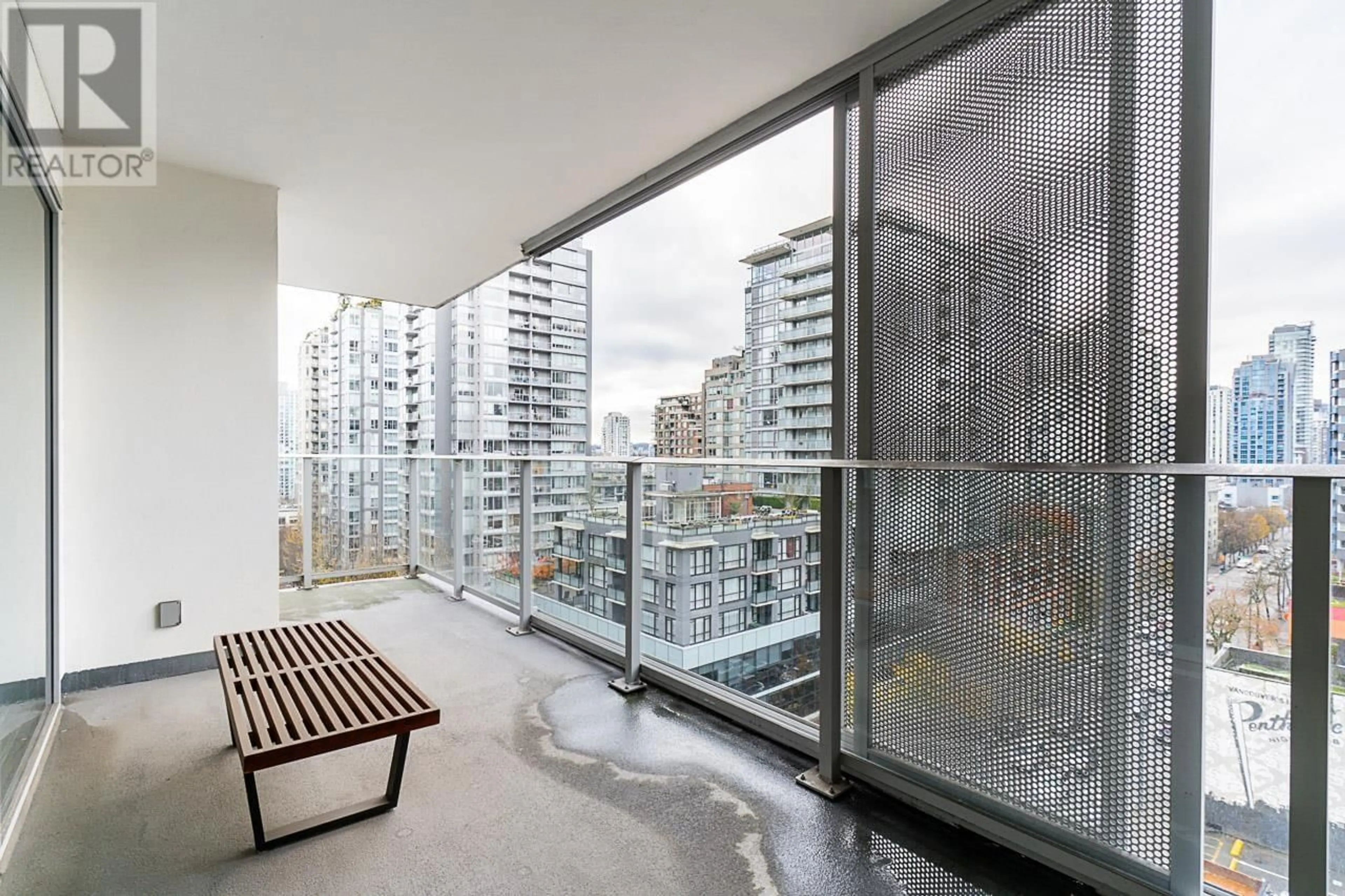 Balcony in the apartment, city buildings view from balcony for 1003 - 999 SEYMOUR STREET, Vancouver British Columbia V6B0M5