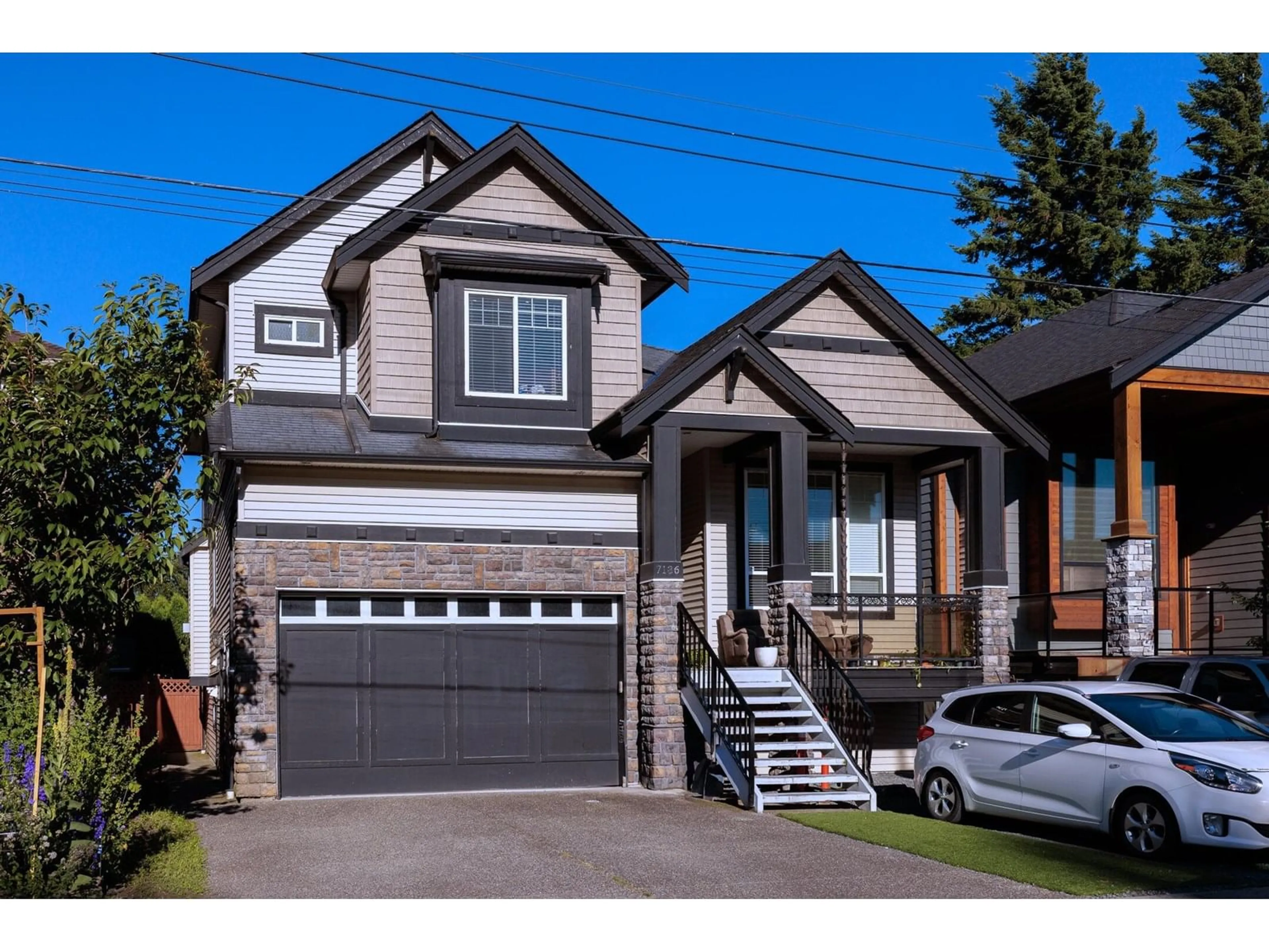 Home with vinyl exterior material, street for 7186 ELWOOD DRIVE, Chilliwack British Columbia V2R1G8