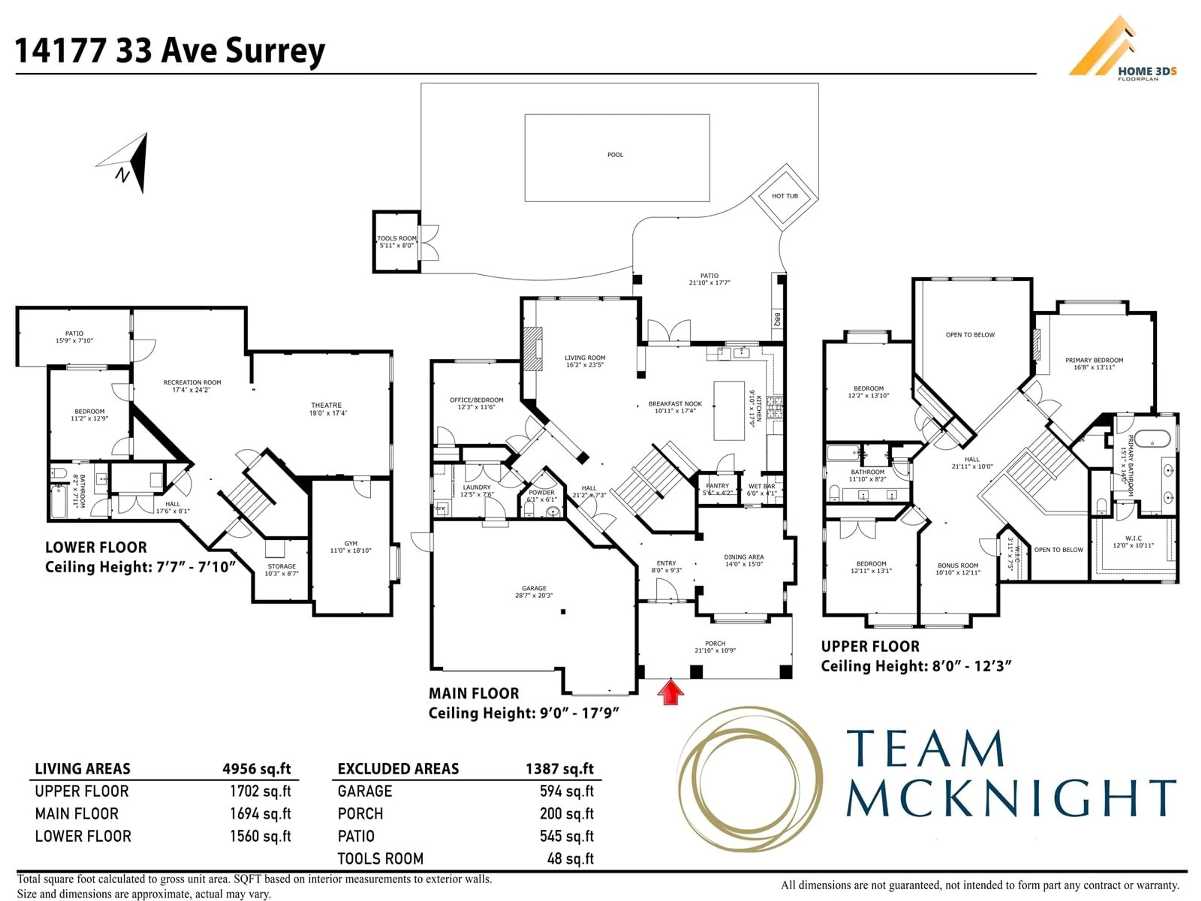 Floor plan for 14177 33, Surrey British Columbia V4P3M1