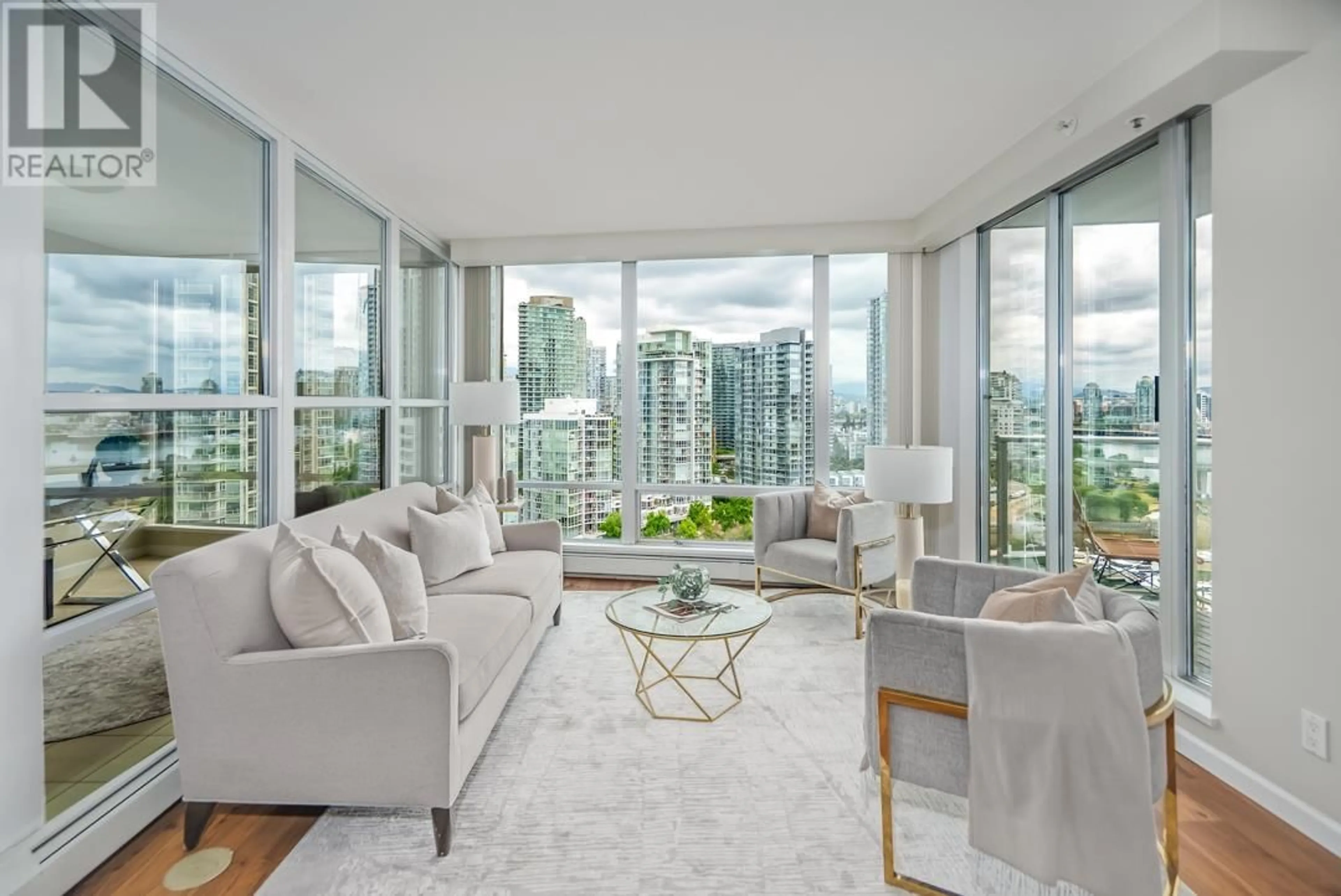 Living room with furniture, unknown for 1901 - 1228 MARINASIDE CRESCENT, Vancouver British Columbia V6Z2W4