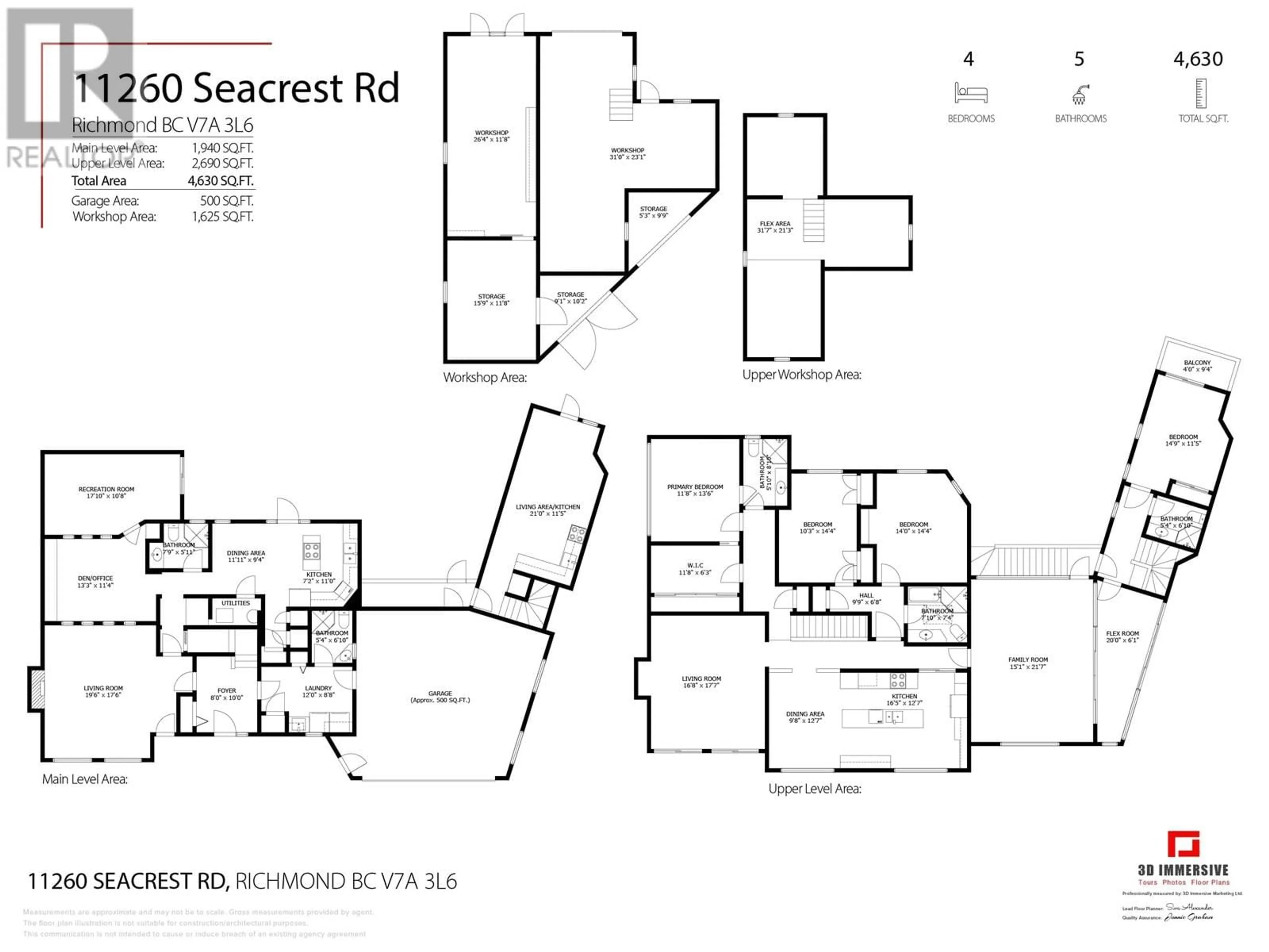 Floor plan for 11260 SEACREST ROAD, Richmond British Columbia V7A3L6