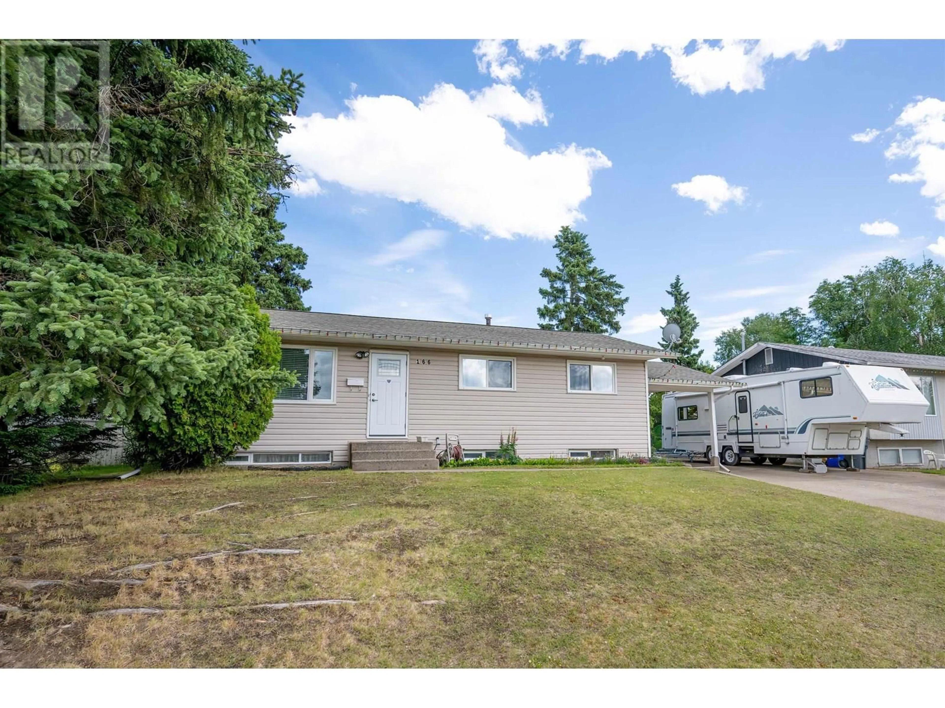 Home with vinyl exterior material, street for 166 BRIGADE DRIVE, Prince George British Columbia V2M4N6