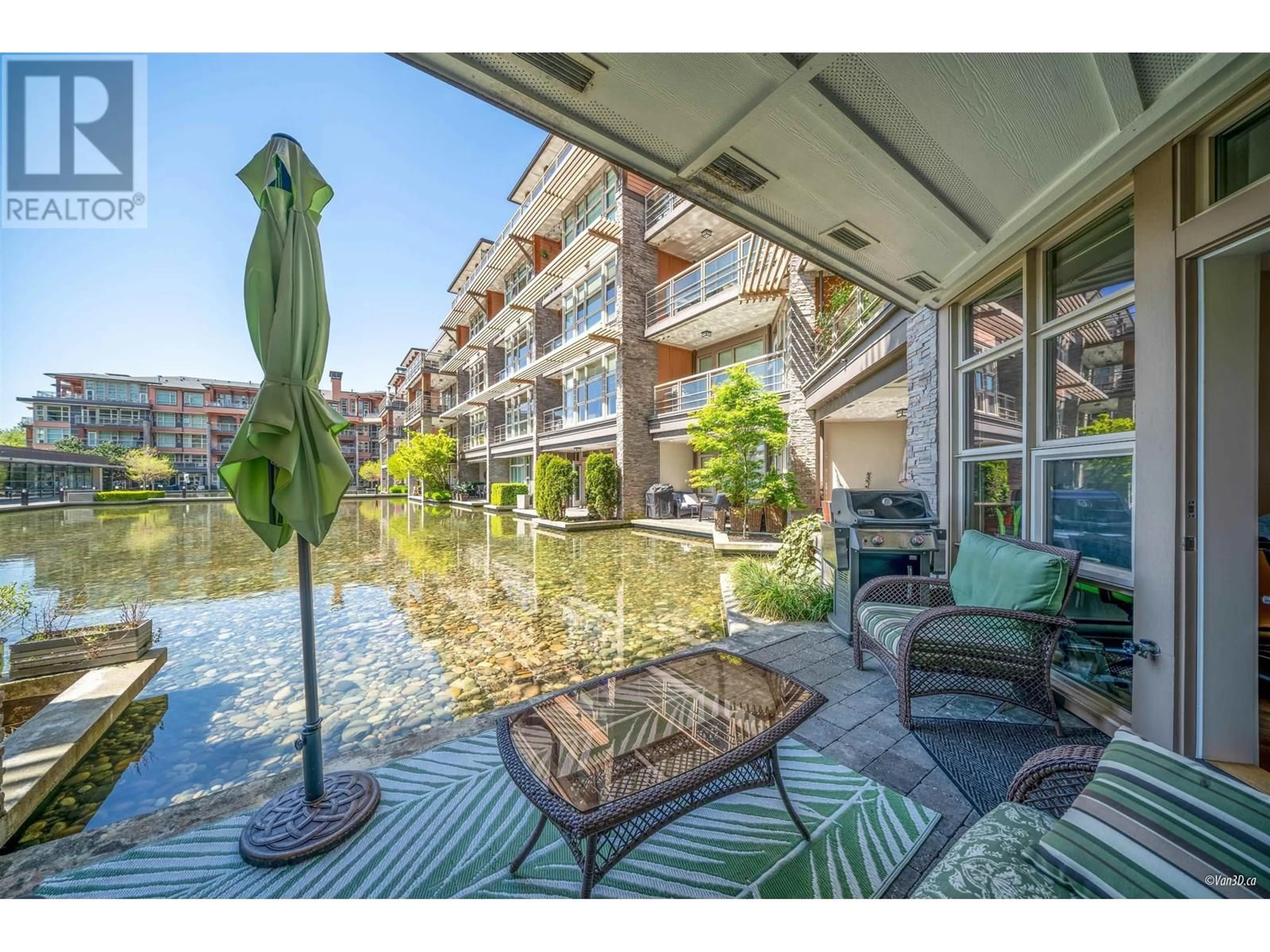 Patio, water/lake/river/ocean view for 111 - 3606 ALDERCREST DRIVE, North Vancouver British Columbia V7G0A3