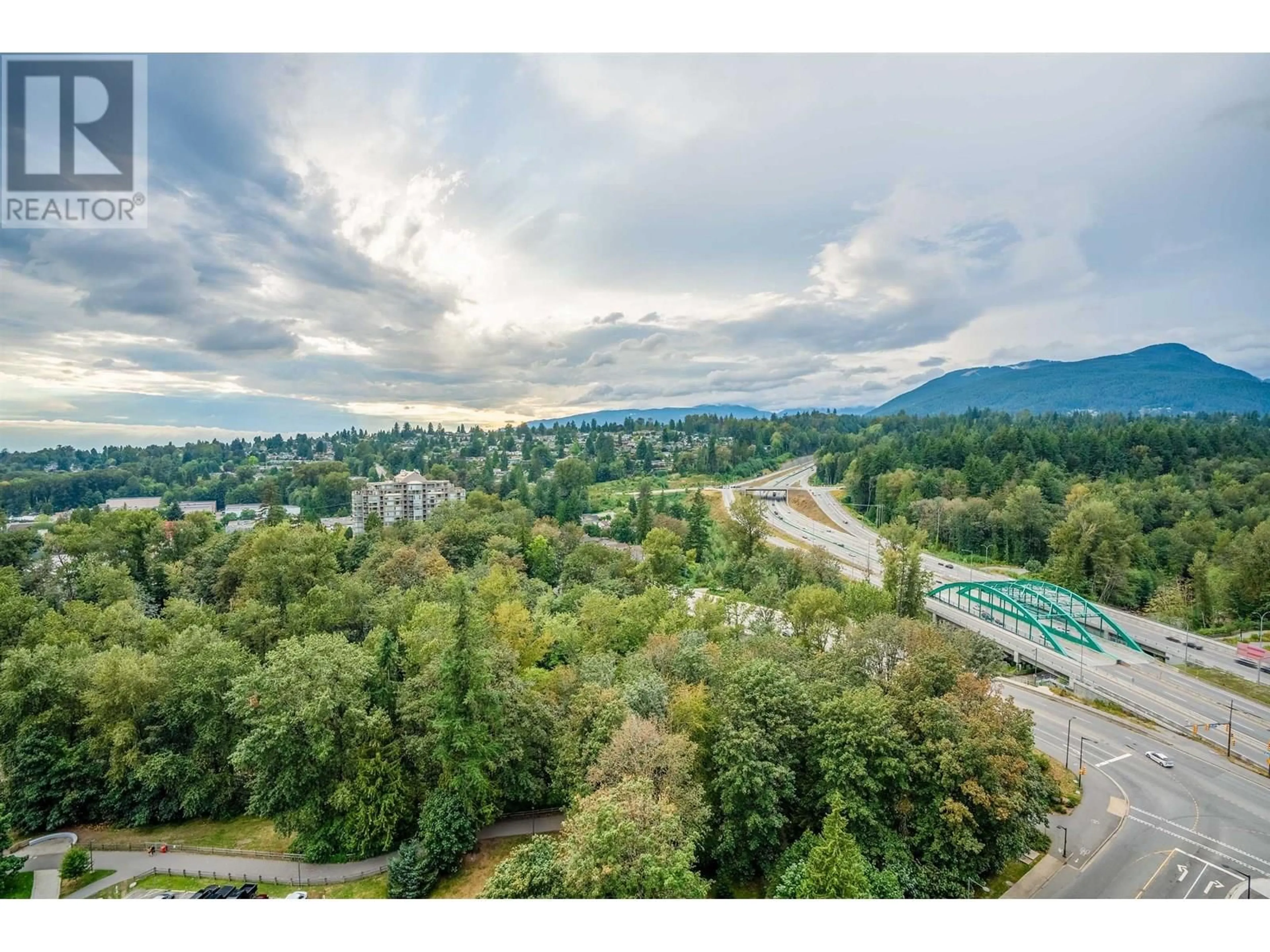 A pic from outside/outdoor area/front of a property/back of a property/a pic from drone, mountain view for 2201 - 1500 FERN STREET, North Vancouver British Columbia V7J0B6