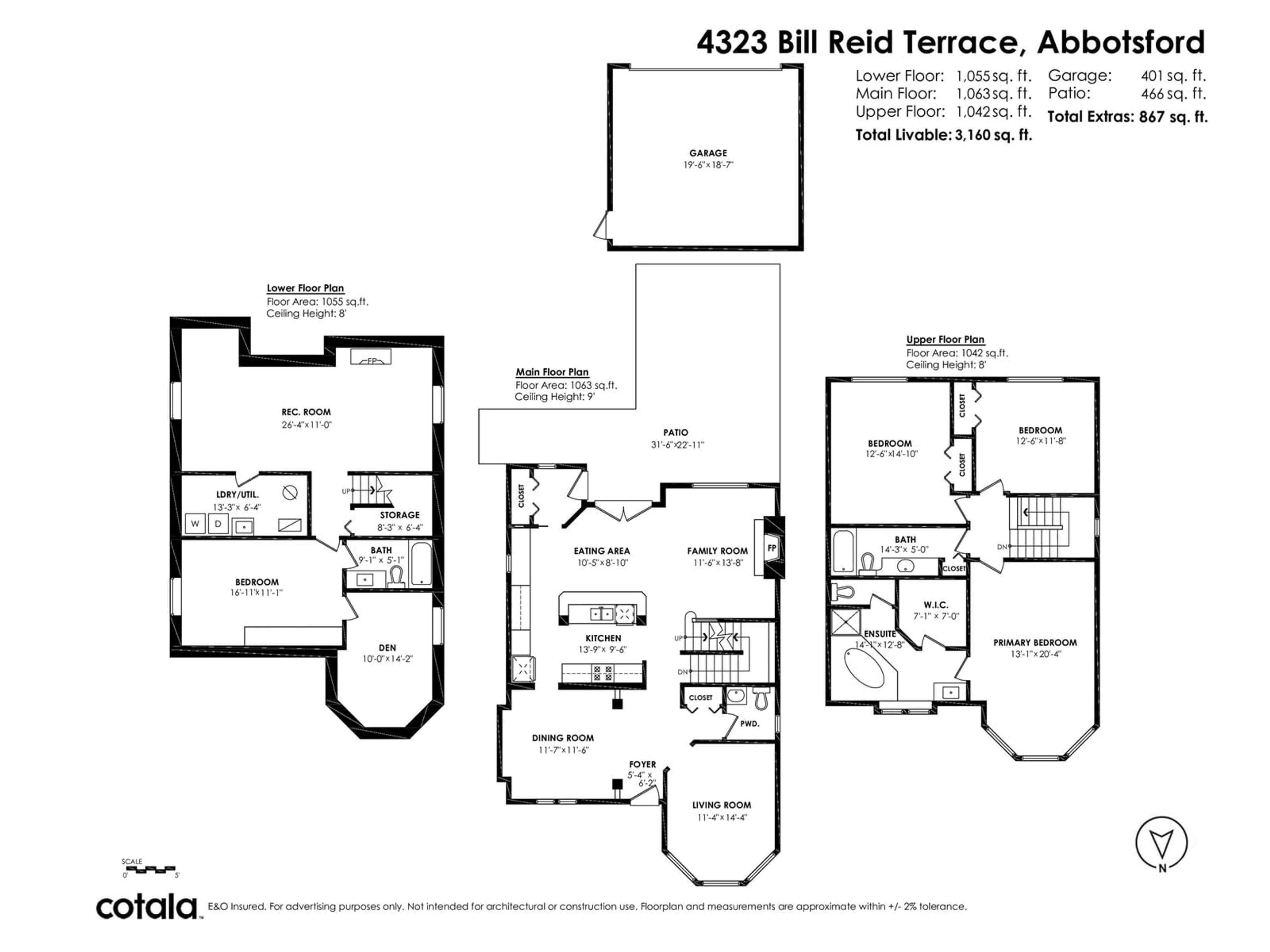 Floor plan for 4323 BILL REID, Abbotsford British Columbia V3G3C2