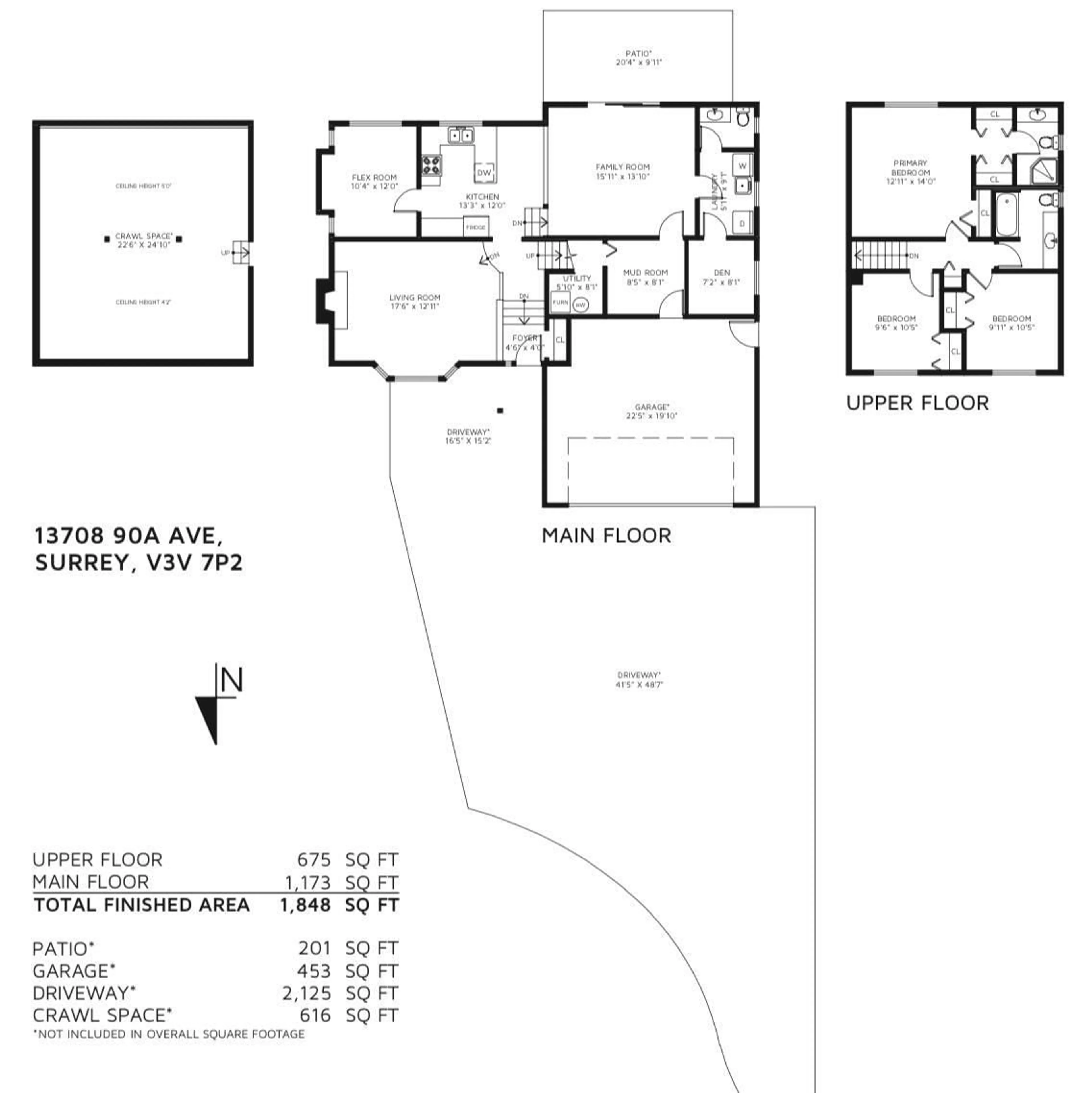 Floor plan for 13708 90A, Surrey British Columbia V3V7P2