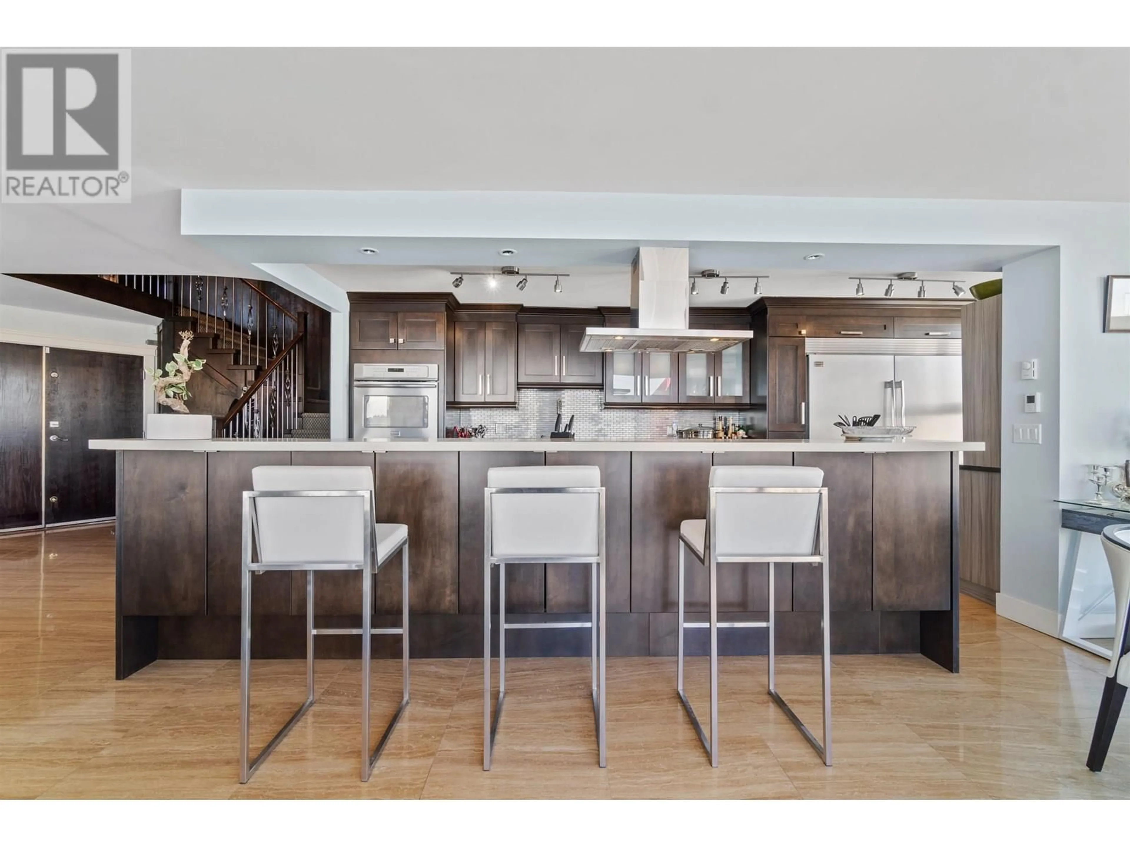 Contemporary kitchen, wood/laminate floor for 1901 - 1250 QUAYSIDE DRIVE, New Westminster British Columbia V3M6E2