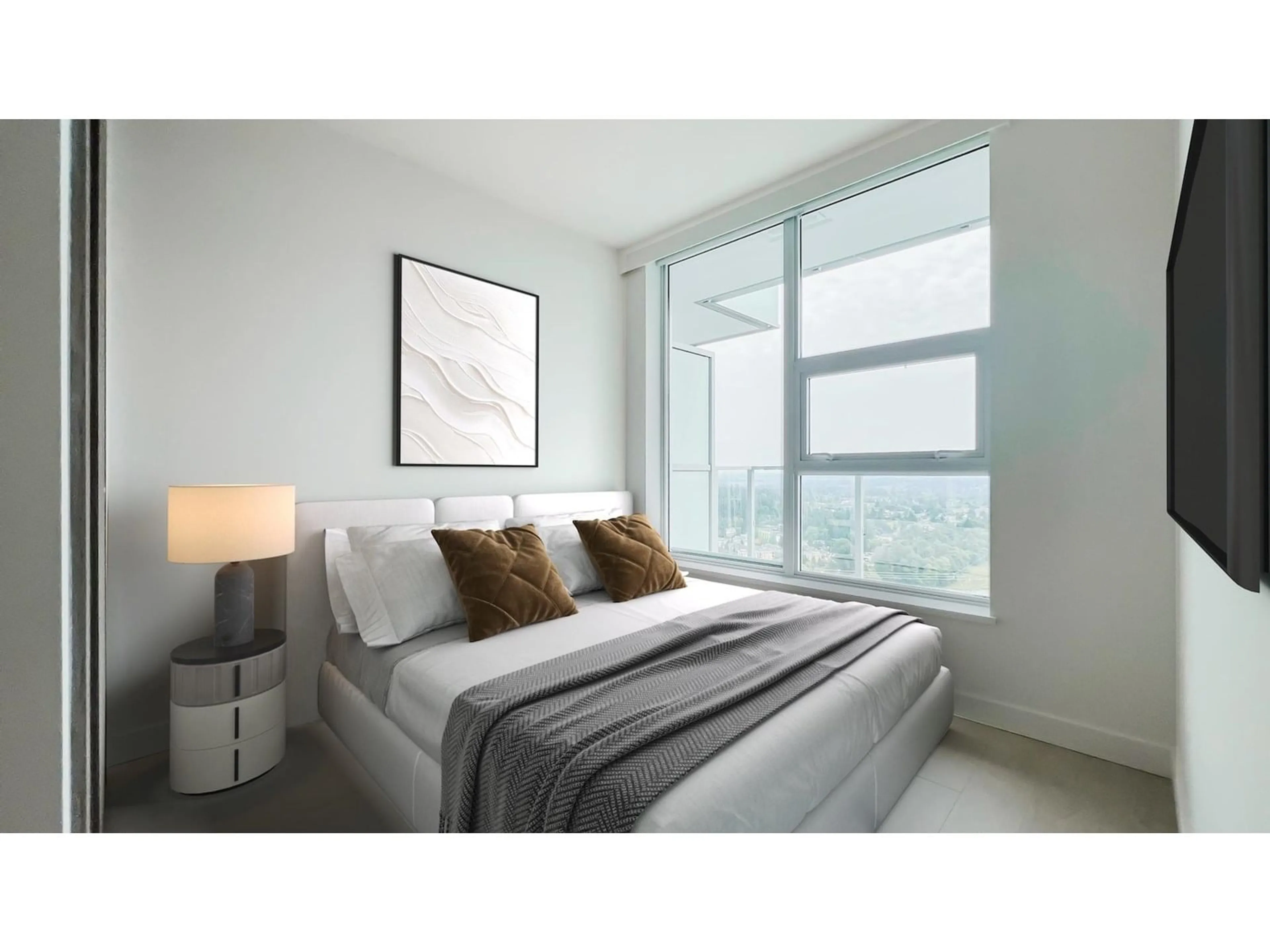Bedroom with bed, unknown for 3306 - 13768 100, Surrey British Columbia V3T0V2