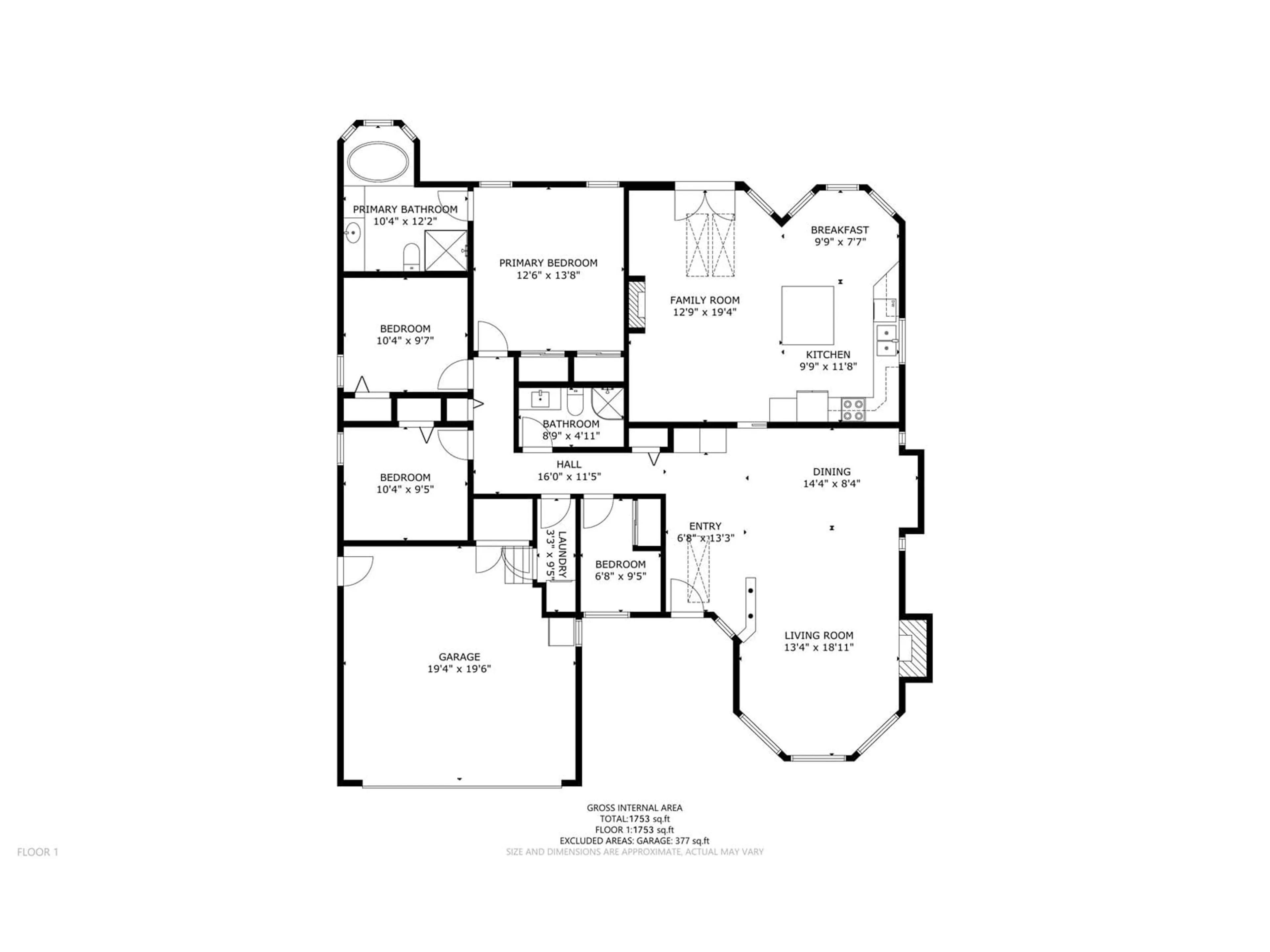 Floor plan for 1968 129, Surrey British Columbia V4A8K7