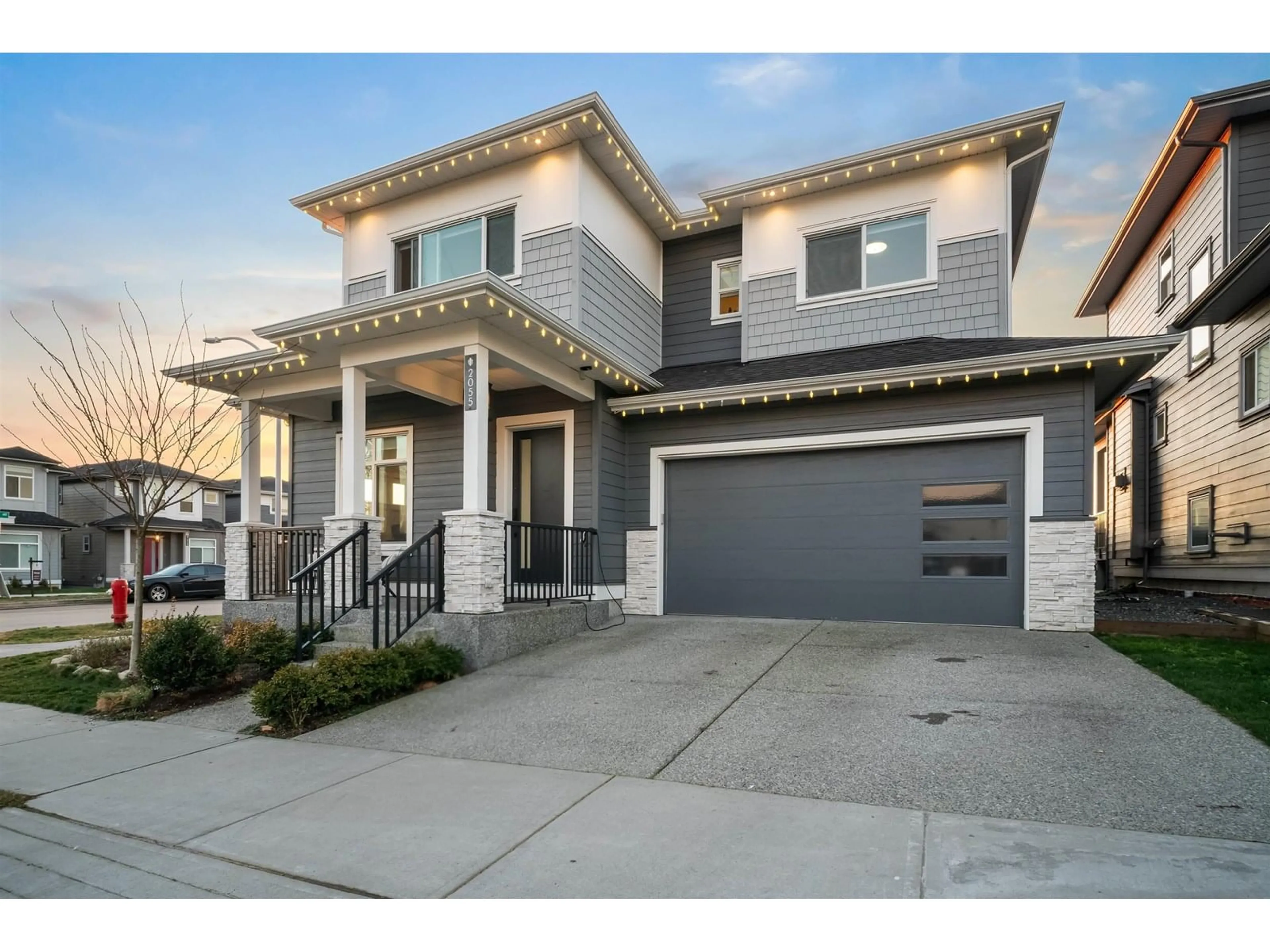 Home with brick exterior material, street for 2055 167A, Surrey British Columbia V3Z9X8