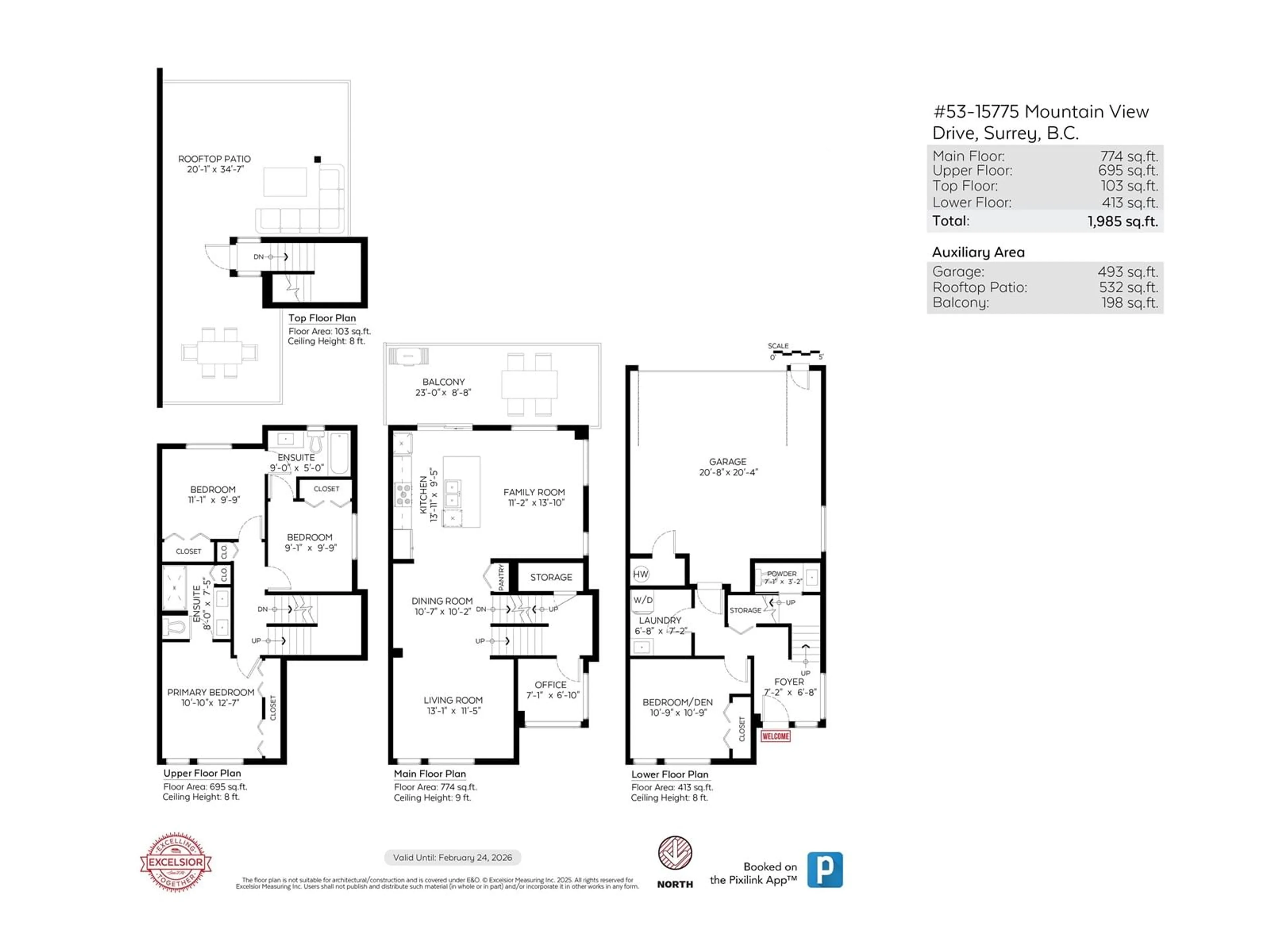 Floor plan for 53 - 15775 MOUNTAIN VIEW, Surrey British Columbia V3Z0W7