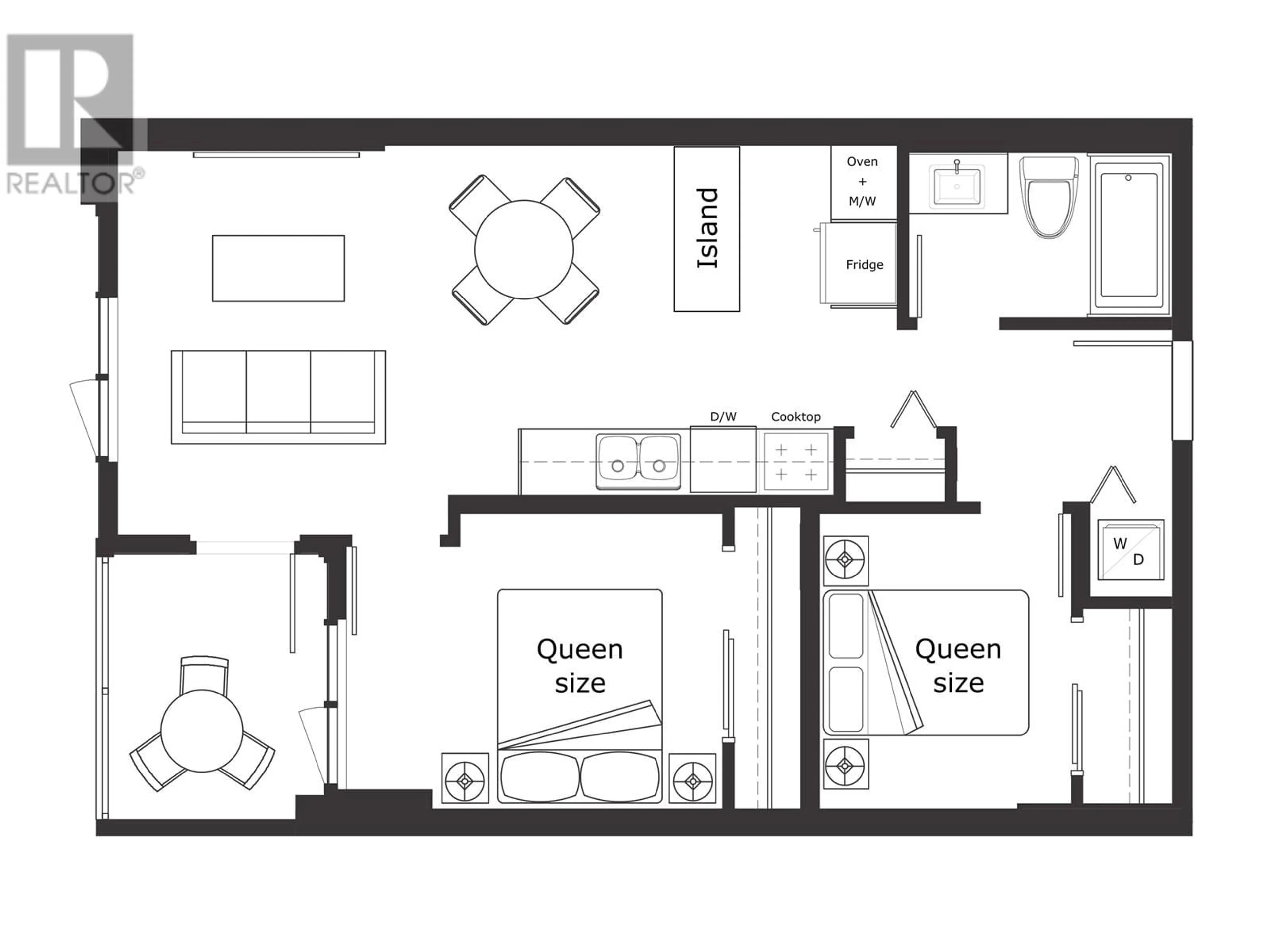 Floor plan for 603 - 691 NORTH ROAD, Coquitlam British Columbia V3J0H9