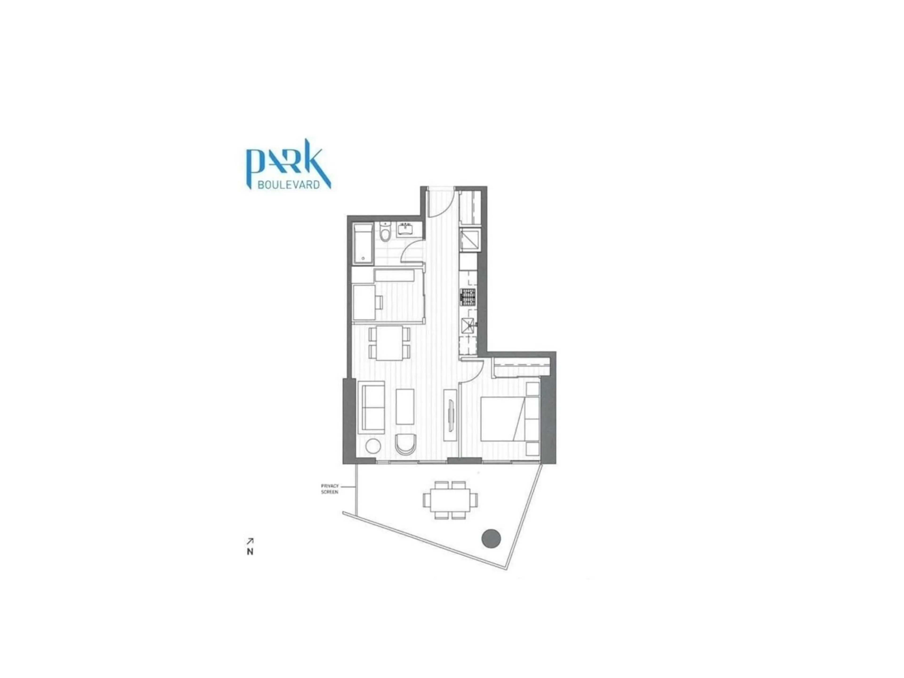Floor plan for 1808 - 9887 WHALLEY, Surrey British Columbia V3T0P4