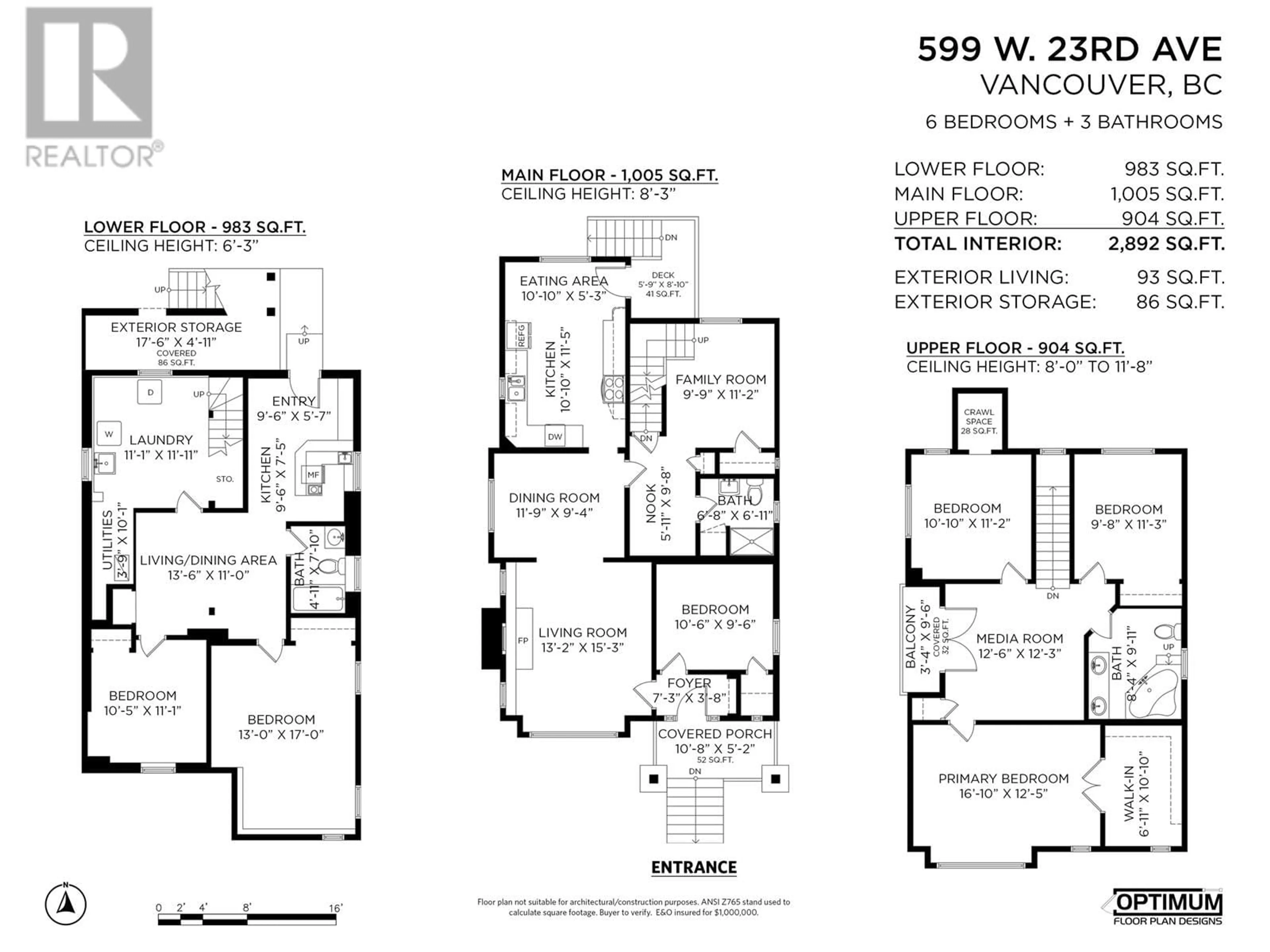 Floor plan for 599 23RD AVENUE, Vancouver British Columbia V5Z2A4