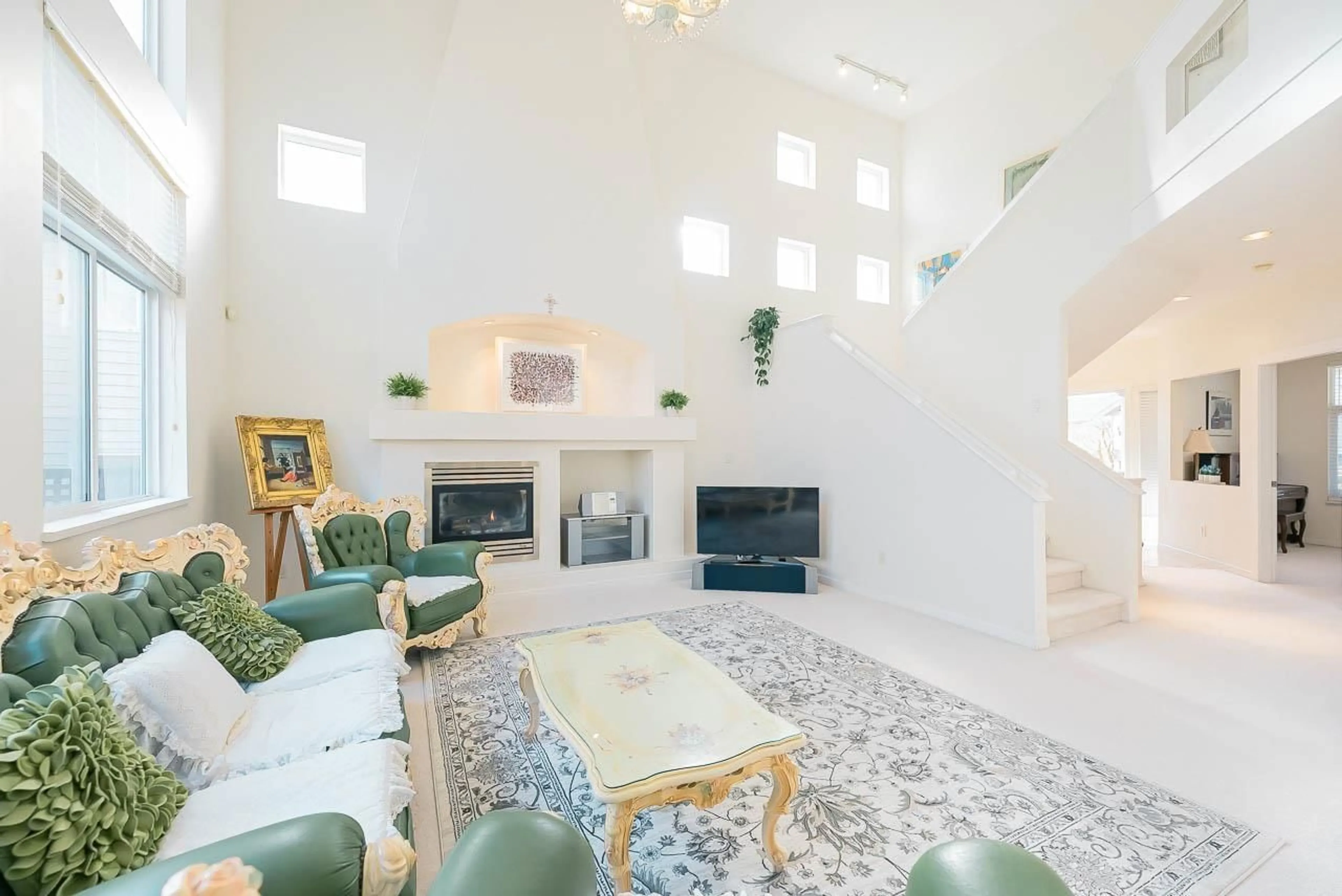 Living room with furniture, ceramic/tile floor for 6918 201B, Langley British Columbia V2Y2Y1