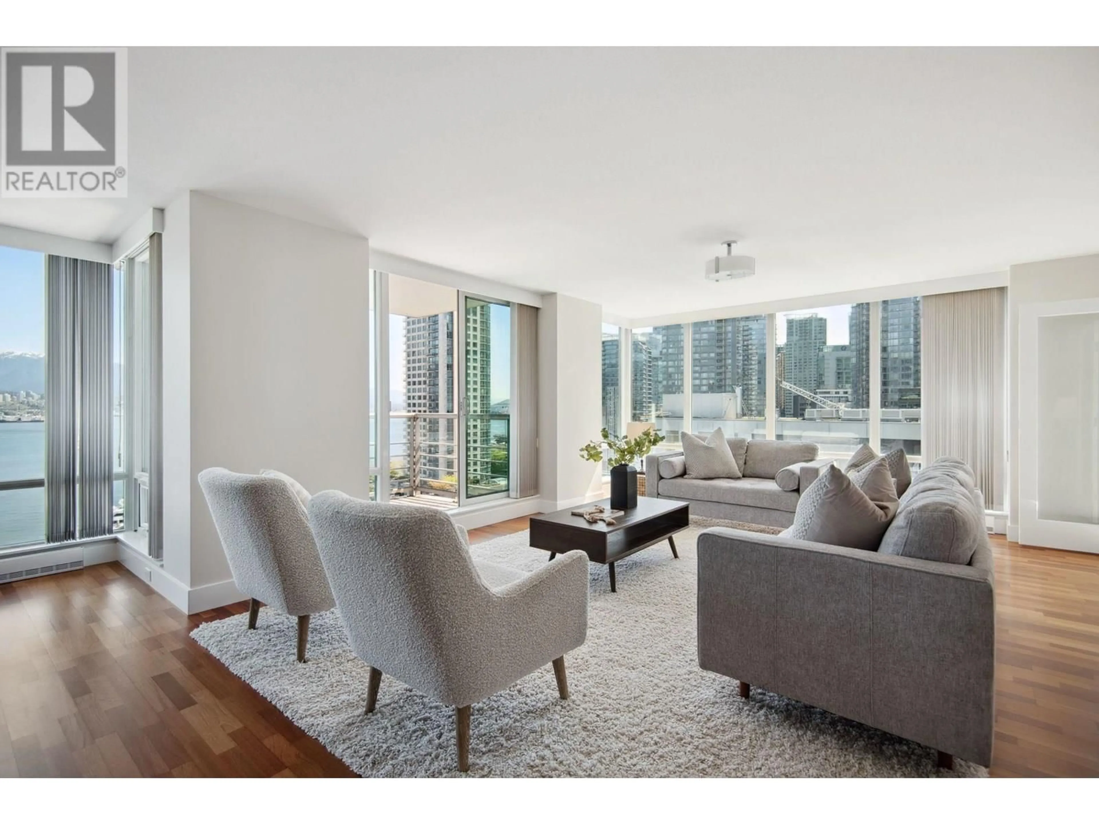 Living room with furniture, unknown for 1402 - 499 BROUGHTON STREET, Vancouver British Columbia V6G3K1