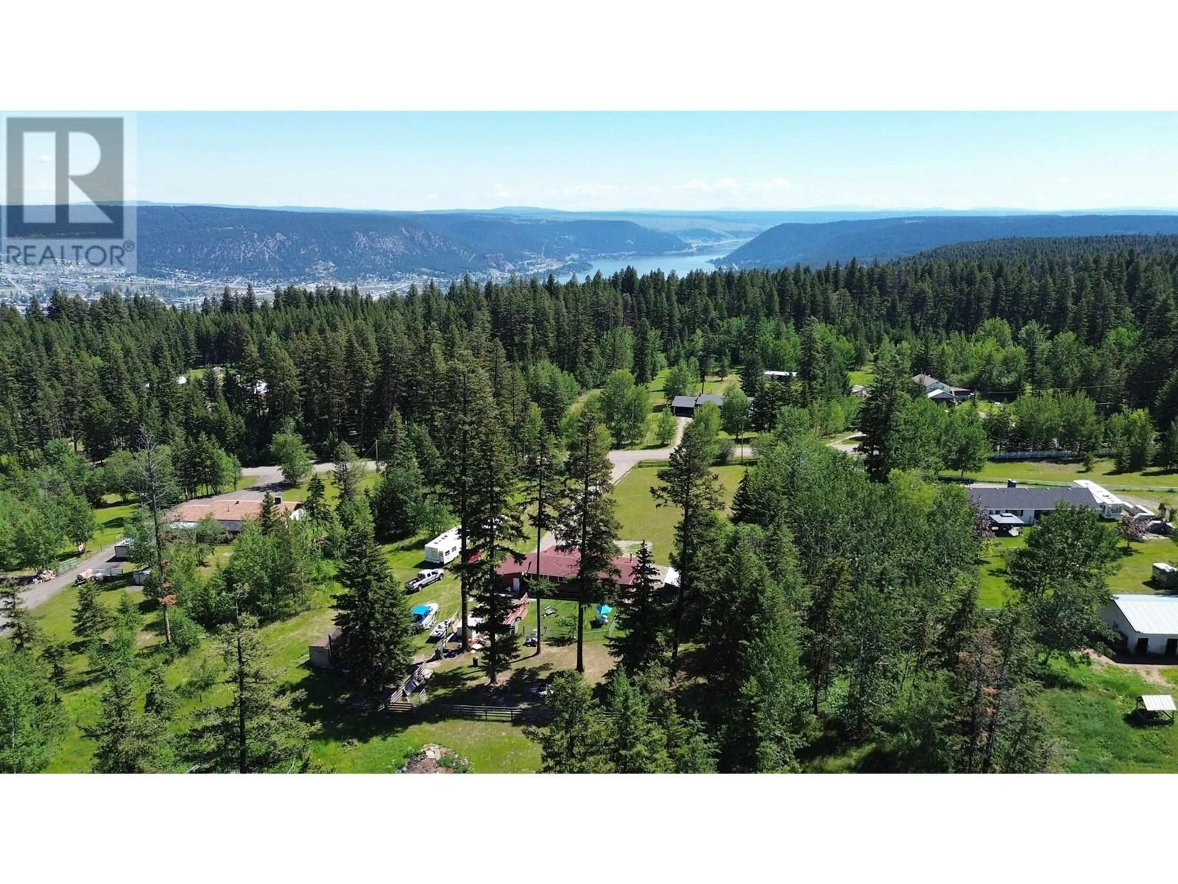 A pic from outside/outdoor area/front of a property/back of a property/a pic from drone, forest/trees view for 1414 KALLYN ROAD, Williams Lake British Columbia V2G4Y1