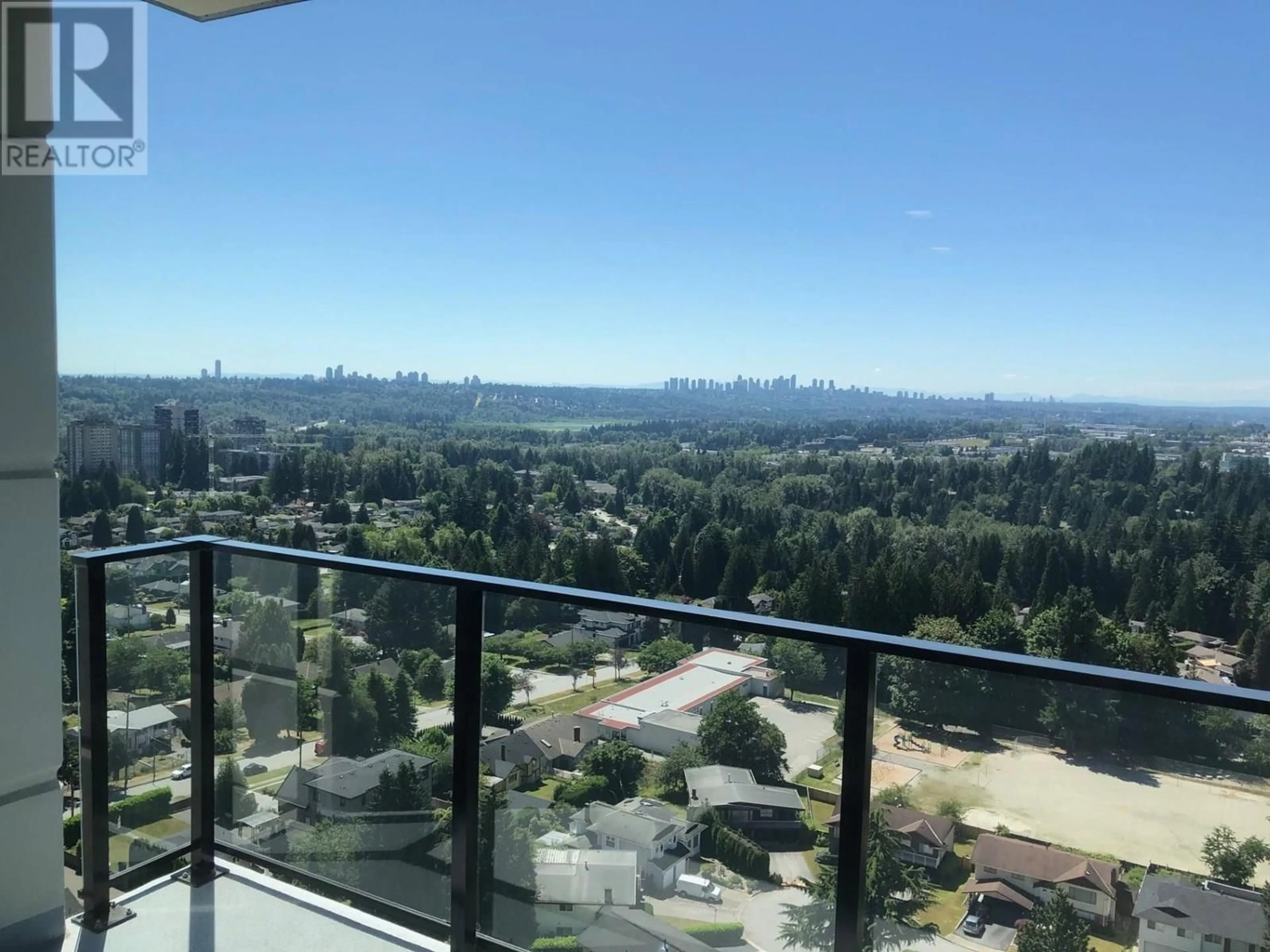 Balcony in the apartment, city buildings view from balcony for 1704 - 691 NORTH ROAD, Coquitlam British Columbia V3J0H9