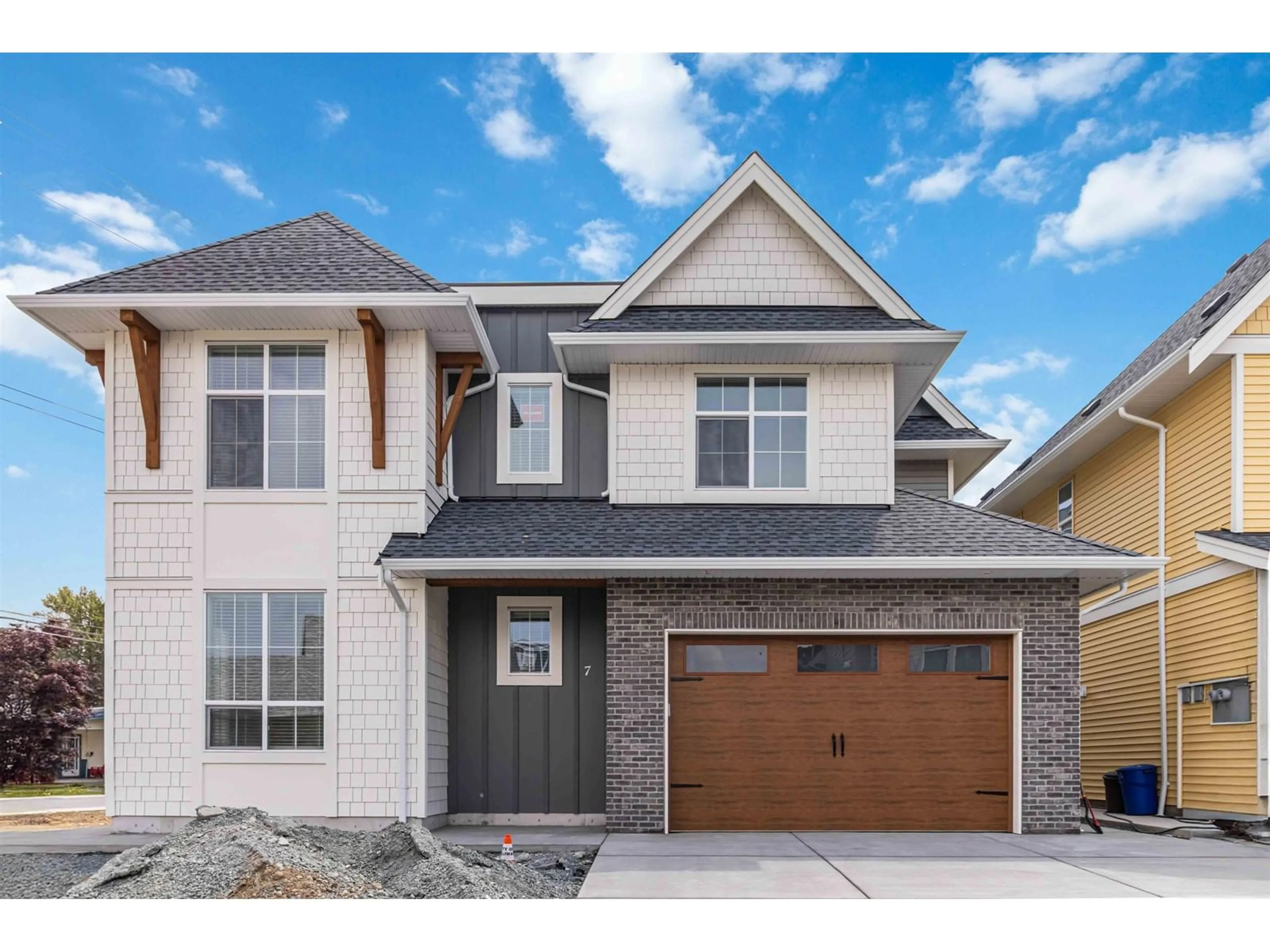 Home with brick exterior material, street for 7 - 45314 WELLS ROAD, Chilliwack British Columbia V2R1H2
