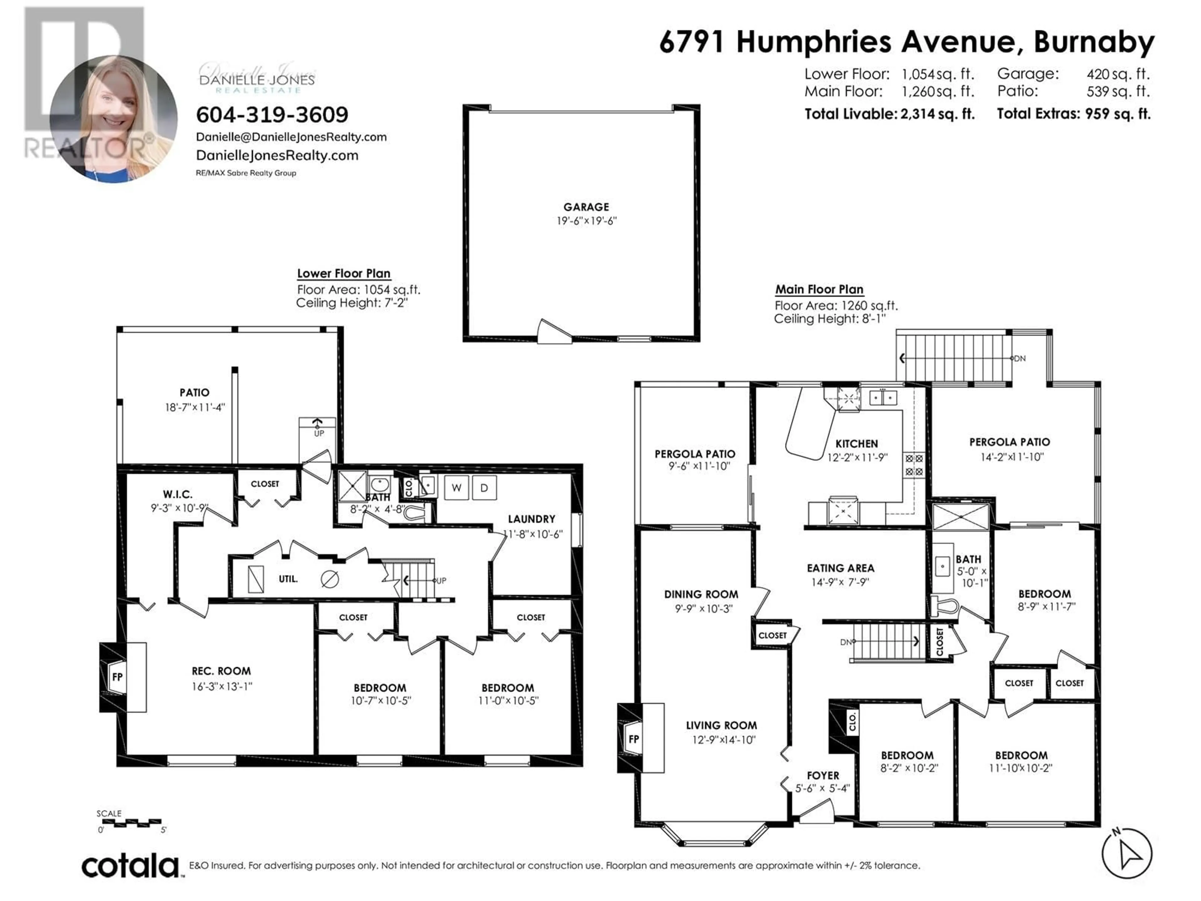 Floor plan for 6791 HUMPHRIES AVENUE, Burnaby British Columbia V5E3J2