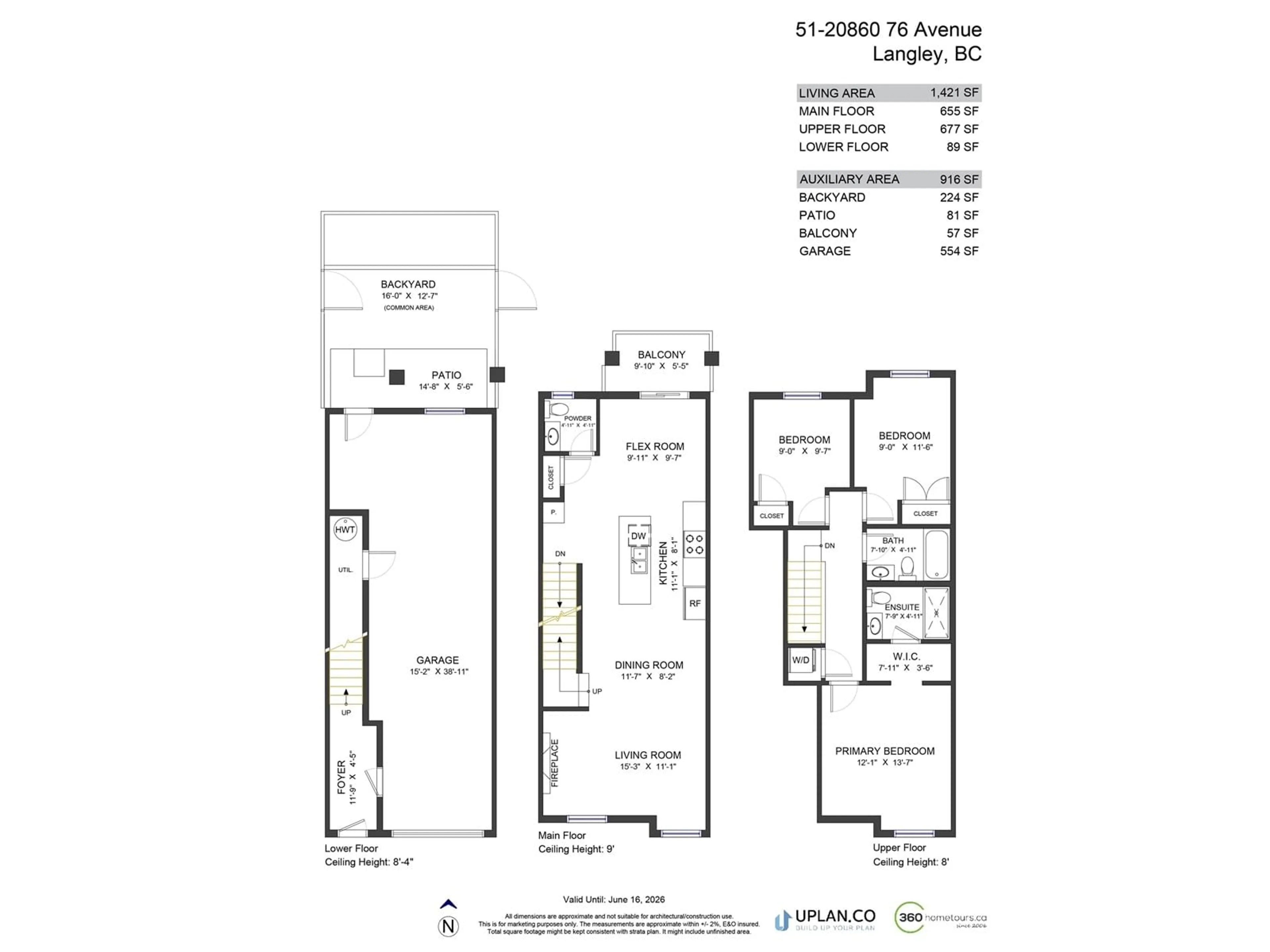 Floor plan for 51 - 20860 76, Langley British Columbia V2Y0S8