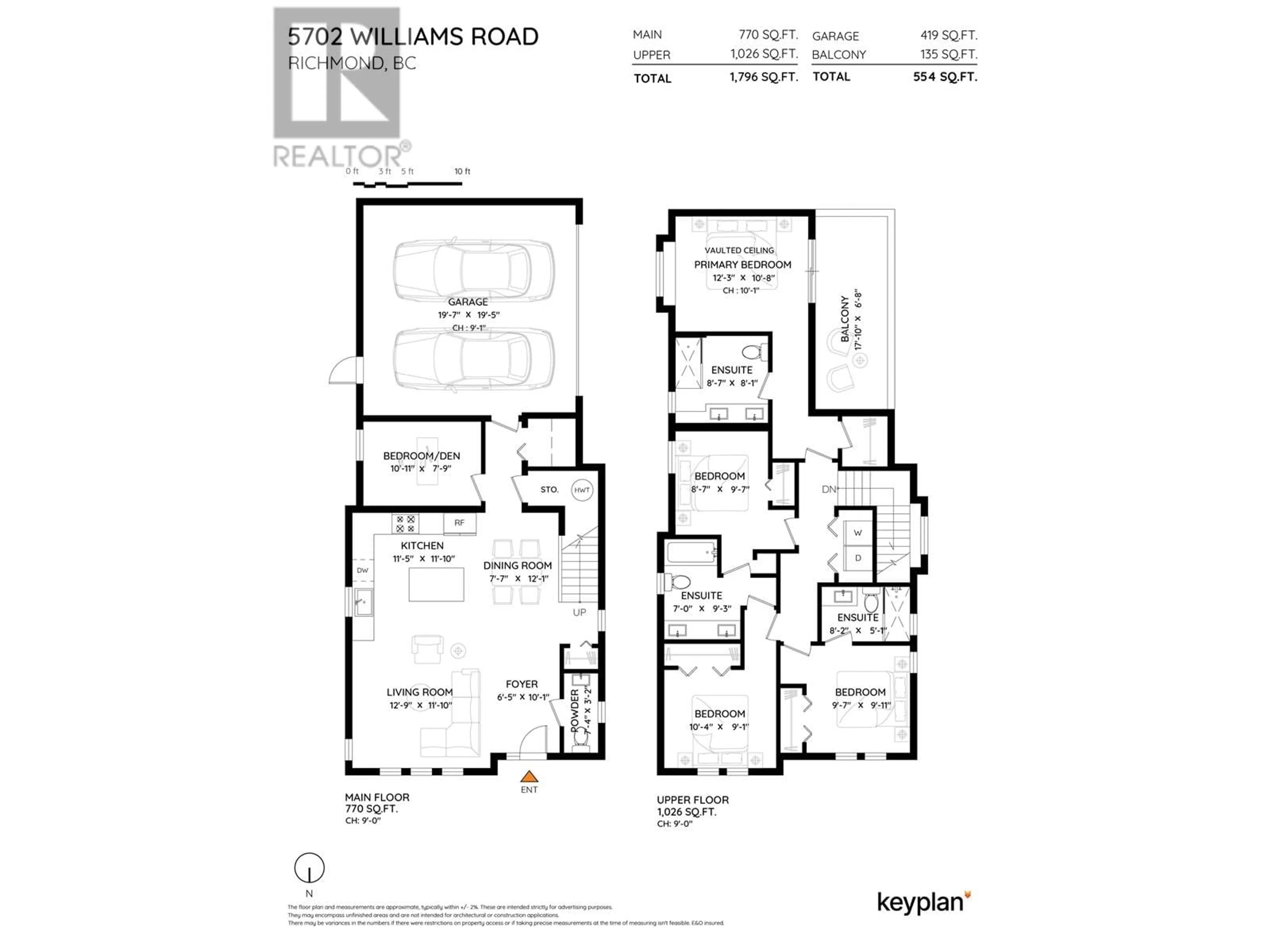 Floor plan for 5702 WILLIAMS ROAD, Richmond British Columbia V7E1K3