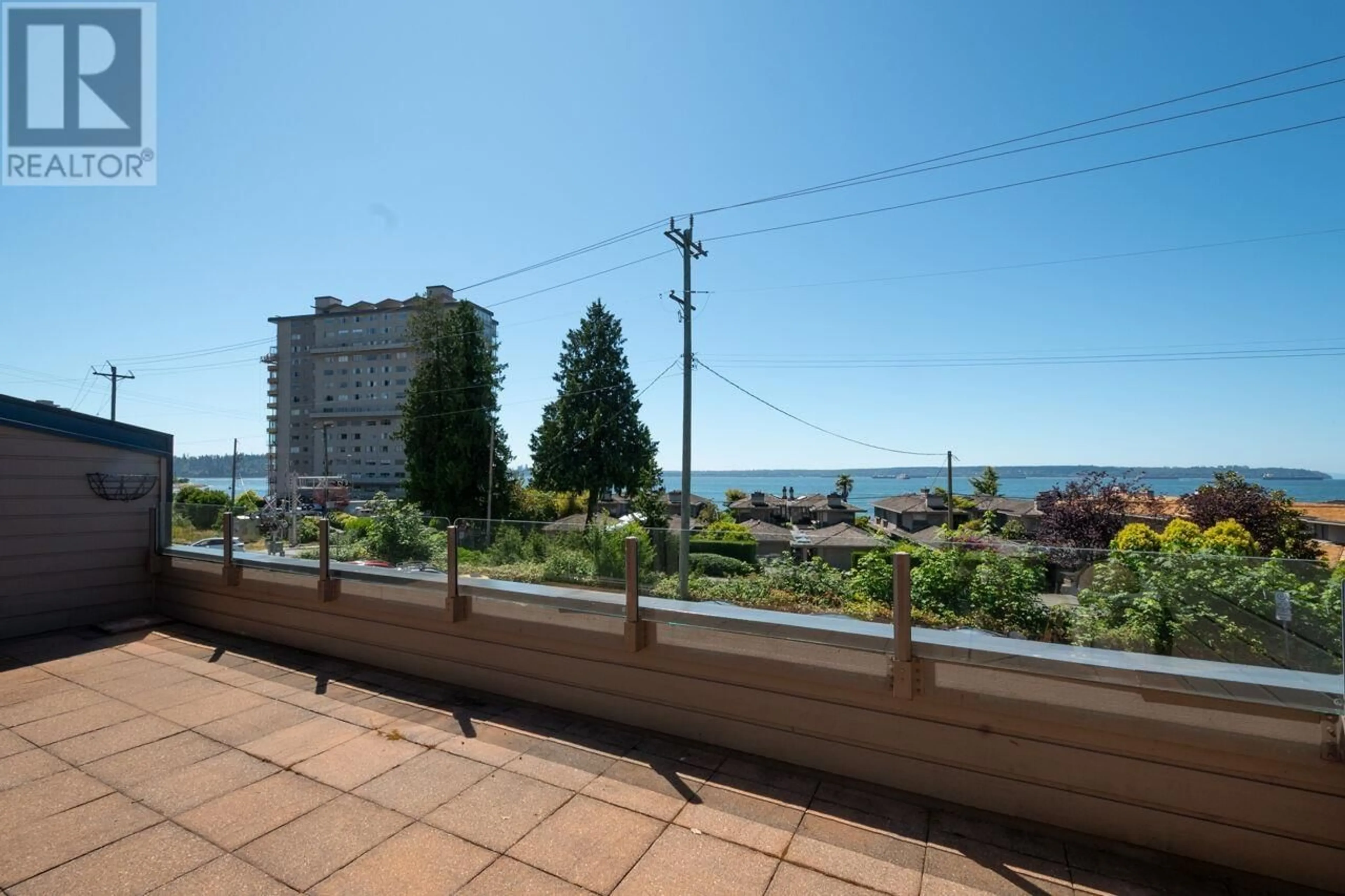 Balcony in the apartment, city buildings view from balcony for 203 - 225 24TH STREET, West Vancouver British Columbia V7V4G9