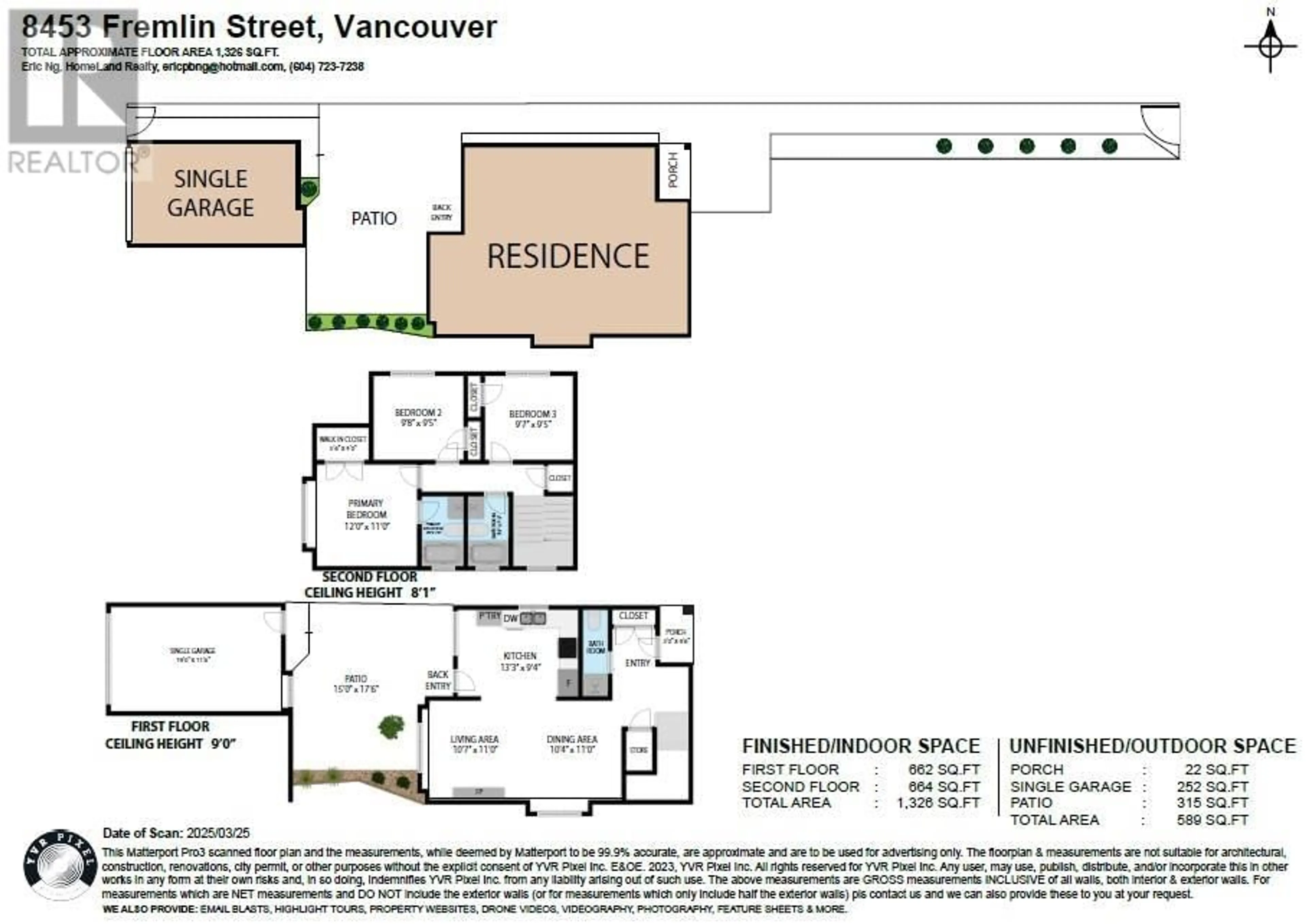 Floor plan for 8453 FREMLIN STREET, Vancouver British Columbia V6P3X1