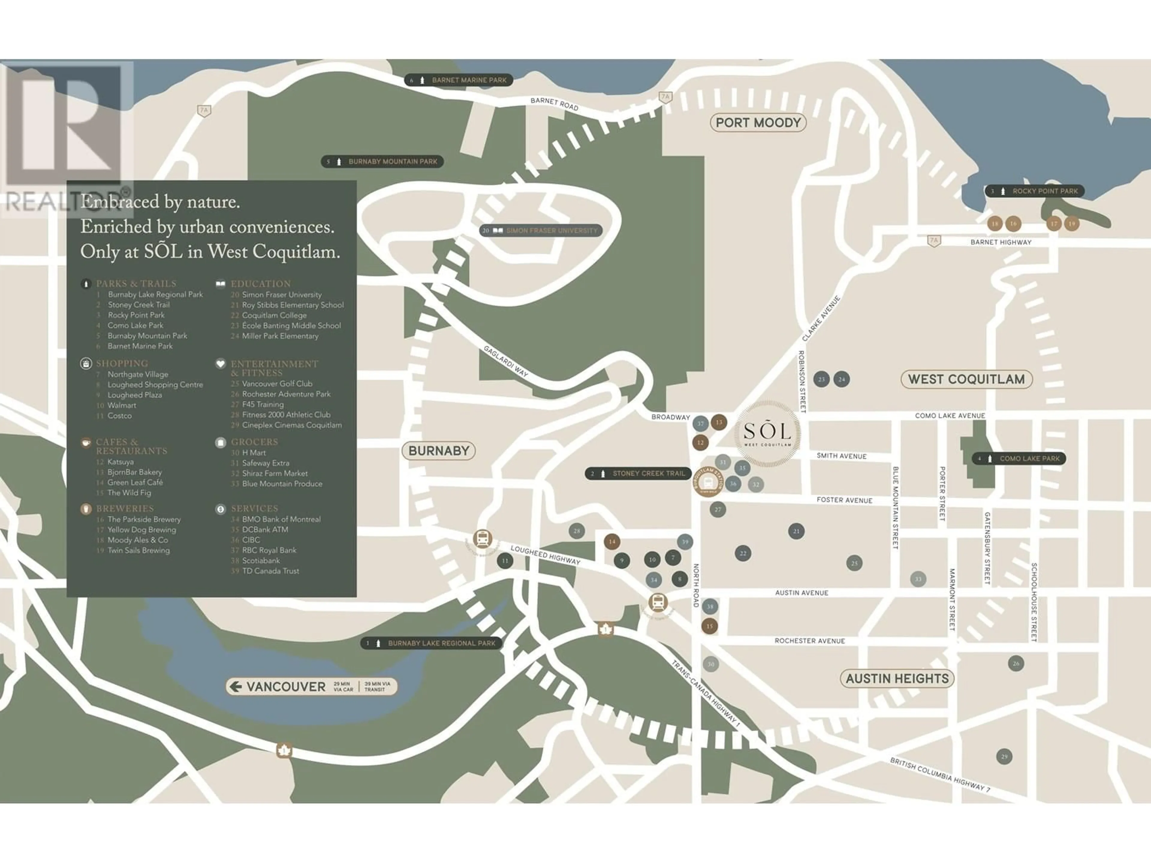 Picture of a map for 607 - 723 GROVER AVENUE, Coquitlam British Columbia V3J4G2