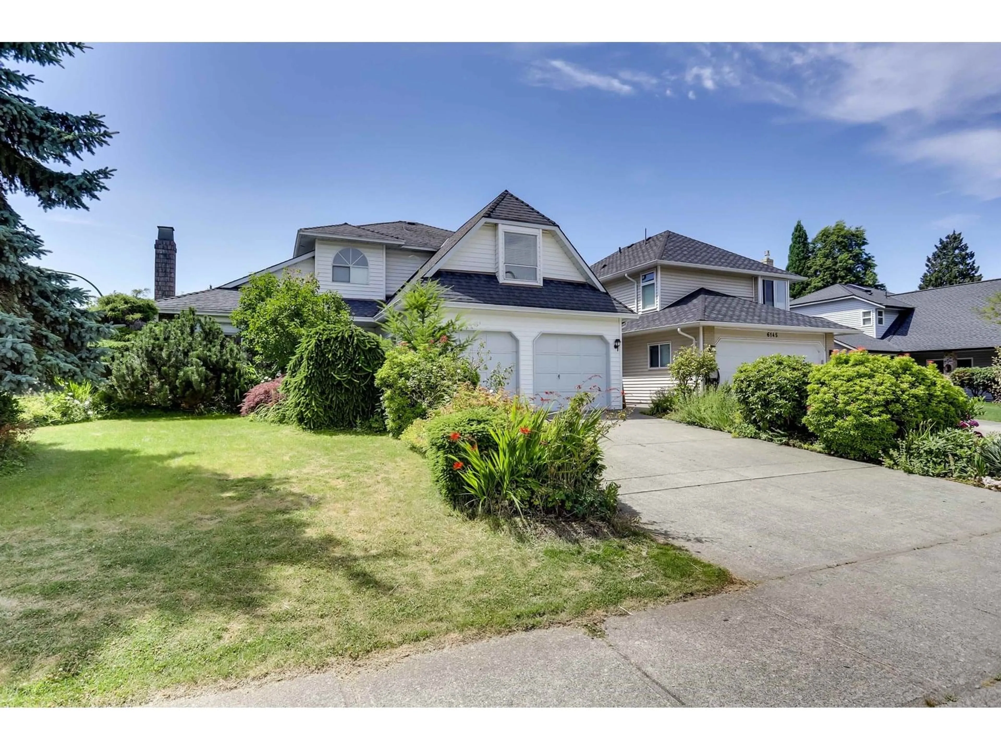 A pic from outside/outdoor area/front of a property/back of a property/a pic from drone, street for 6135 COTTONWOOD, Delta British Columbia V4E3K1