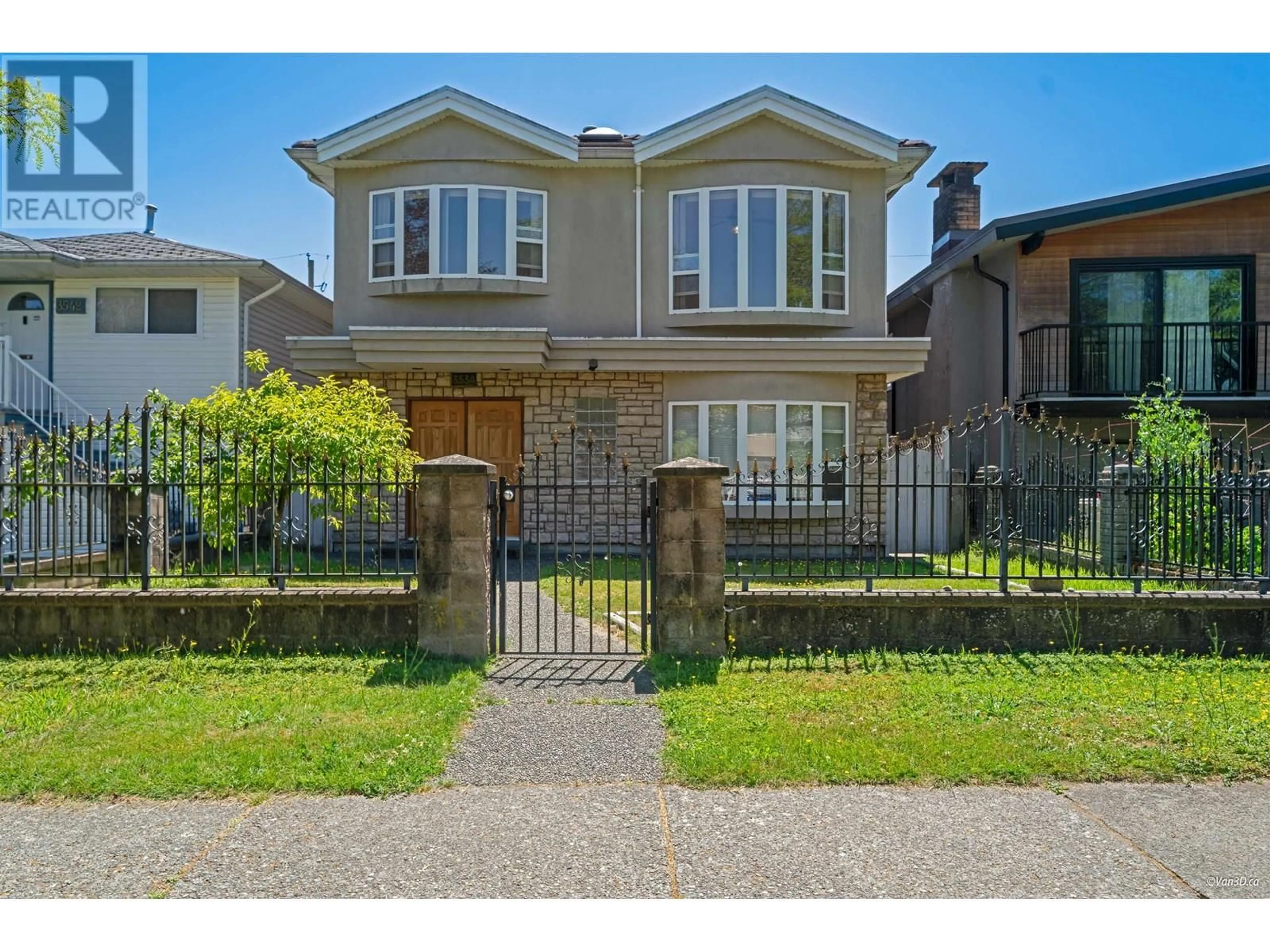 Home with brick exterior material, street for 3534 25TH AVENUE, Vancouver British Columbia V5R1K2