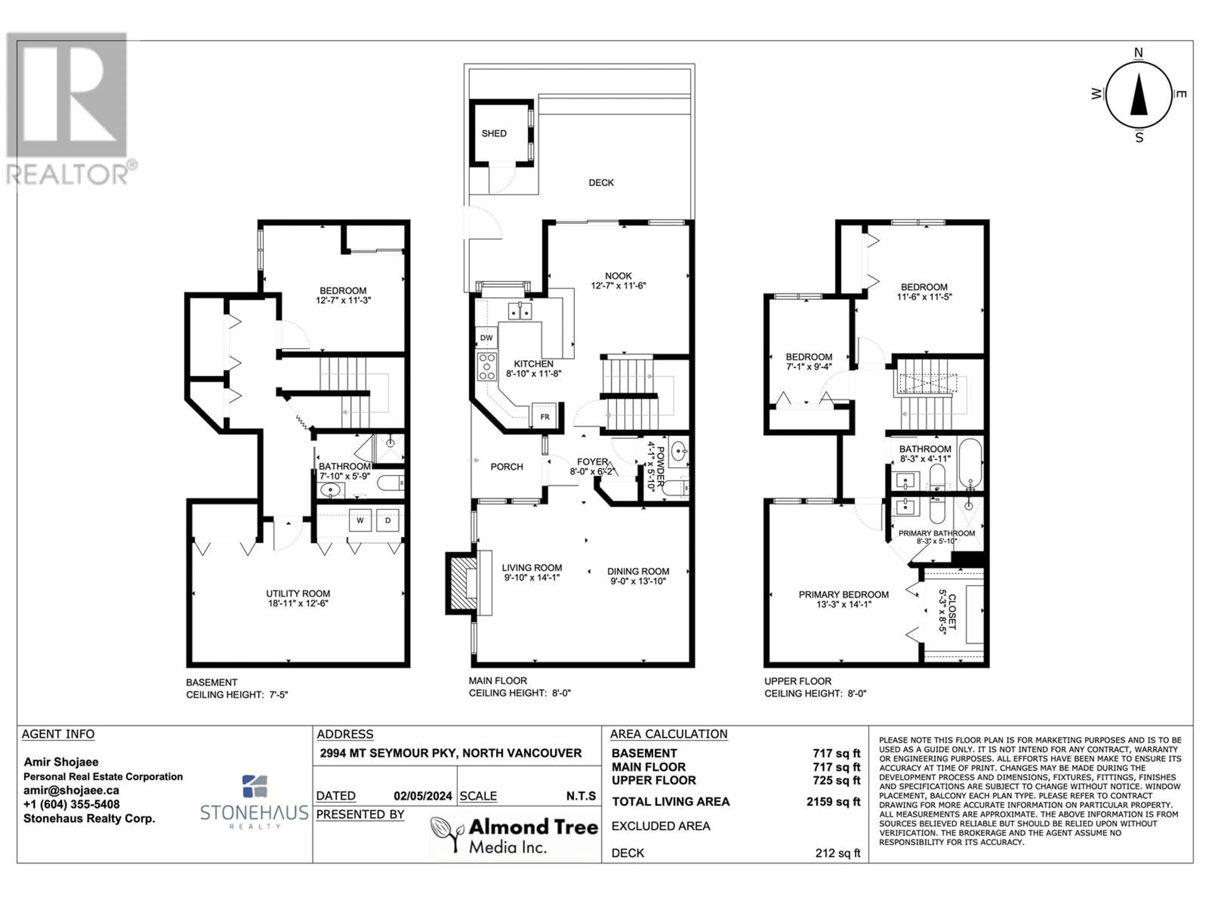 Floor plan for 2994 MT SEYMOUR PARKWAY, North Vancouver British Columbia V7H1E9