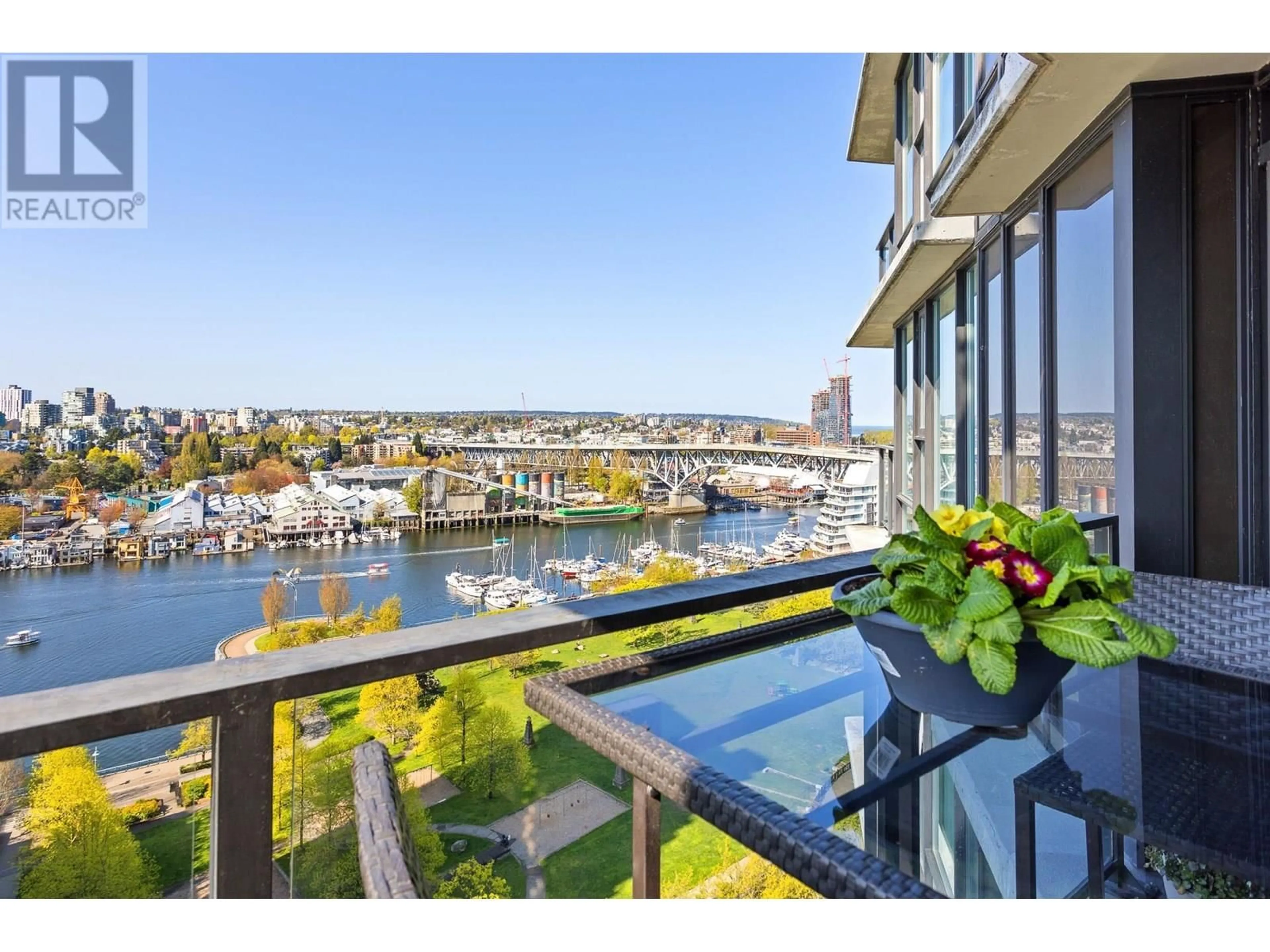 Patio, water/lake/river/ocean view for 1902 - 455 BEACH CRESCENT, Vancouver British Columbia V6Z3E5