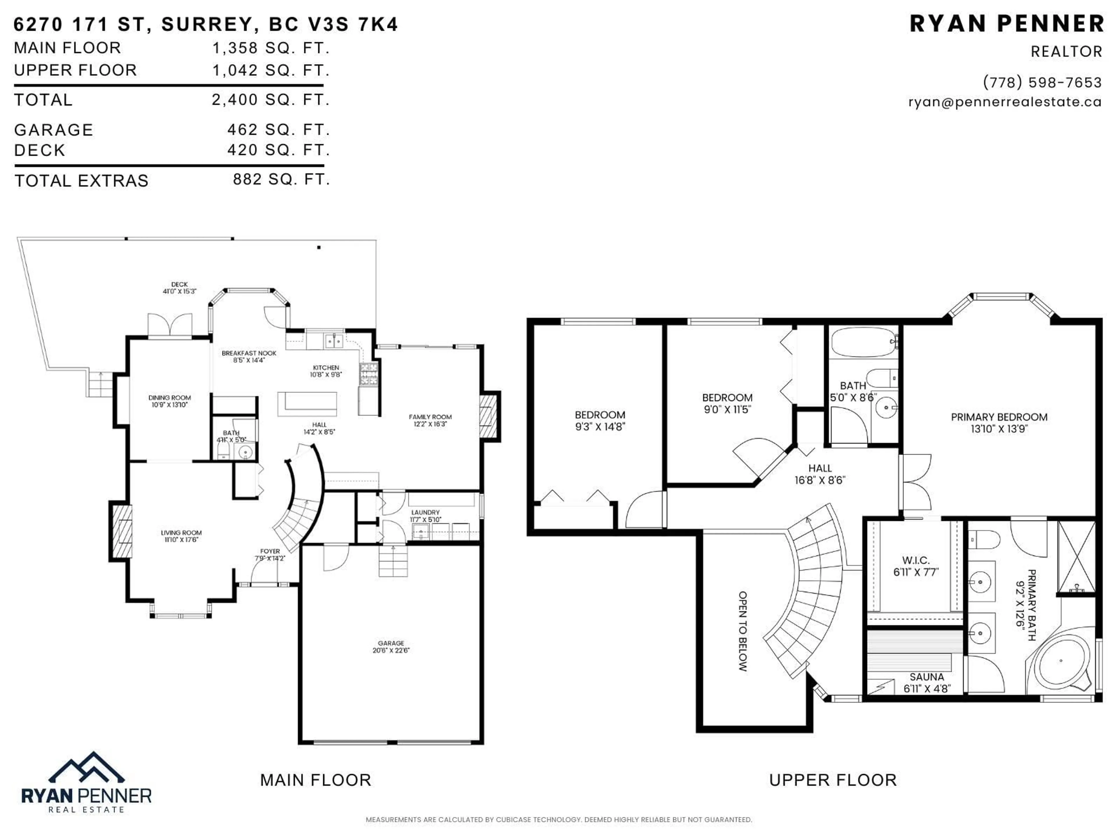 Floor plan for 6270 171, Surrey British Columbia V3S7K4