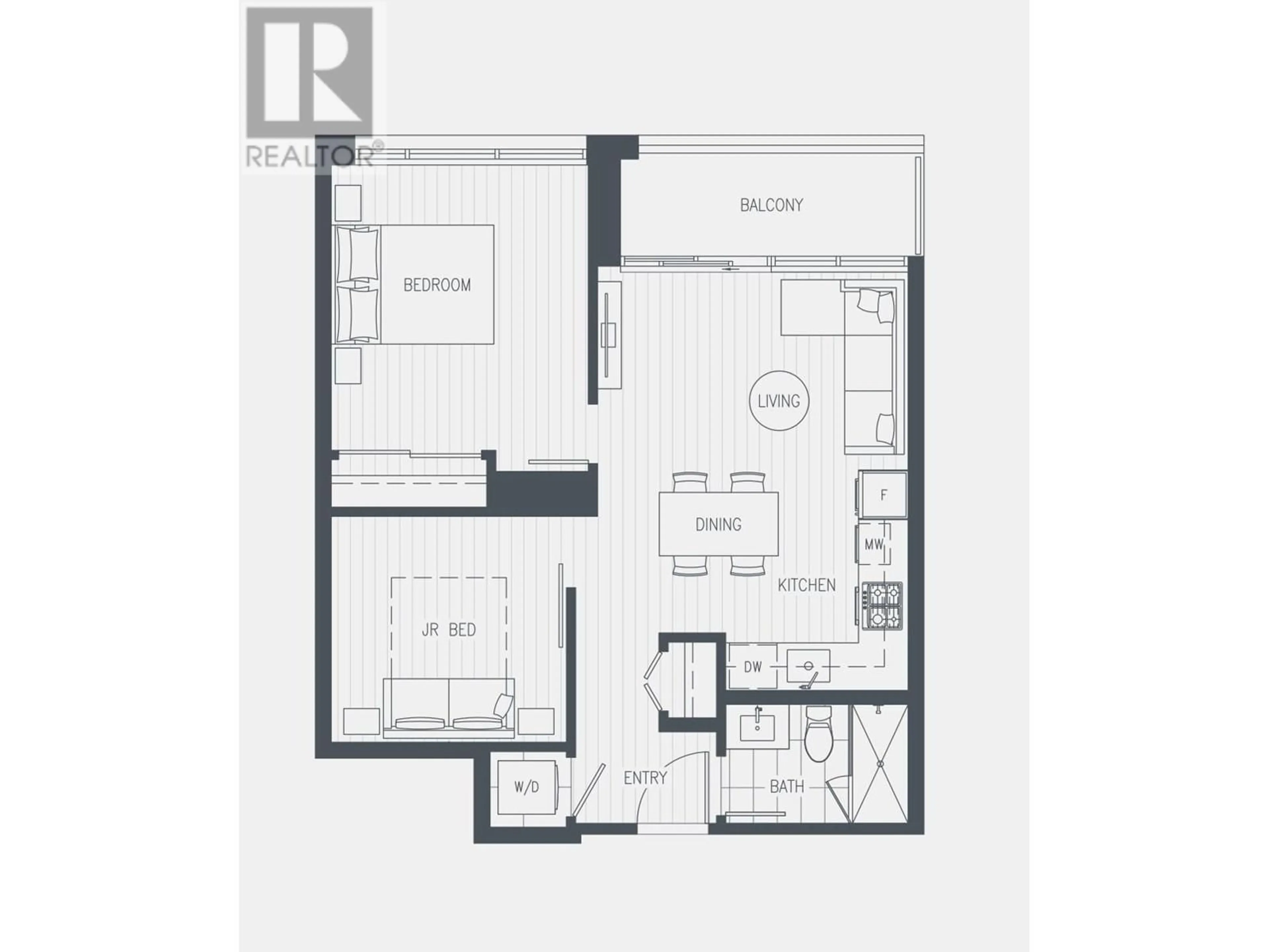 Floor plan for 1607 - 6511 SUSSEX AVENUE, Burnaby British Columbia V5H0K5