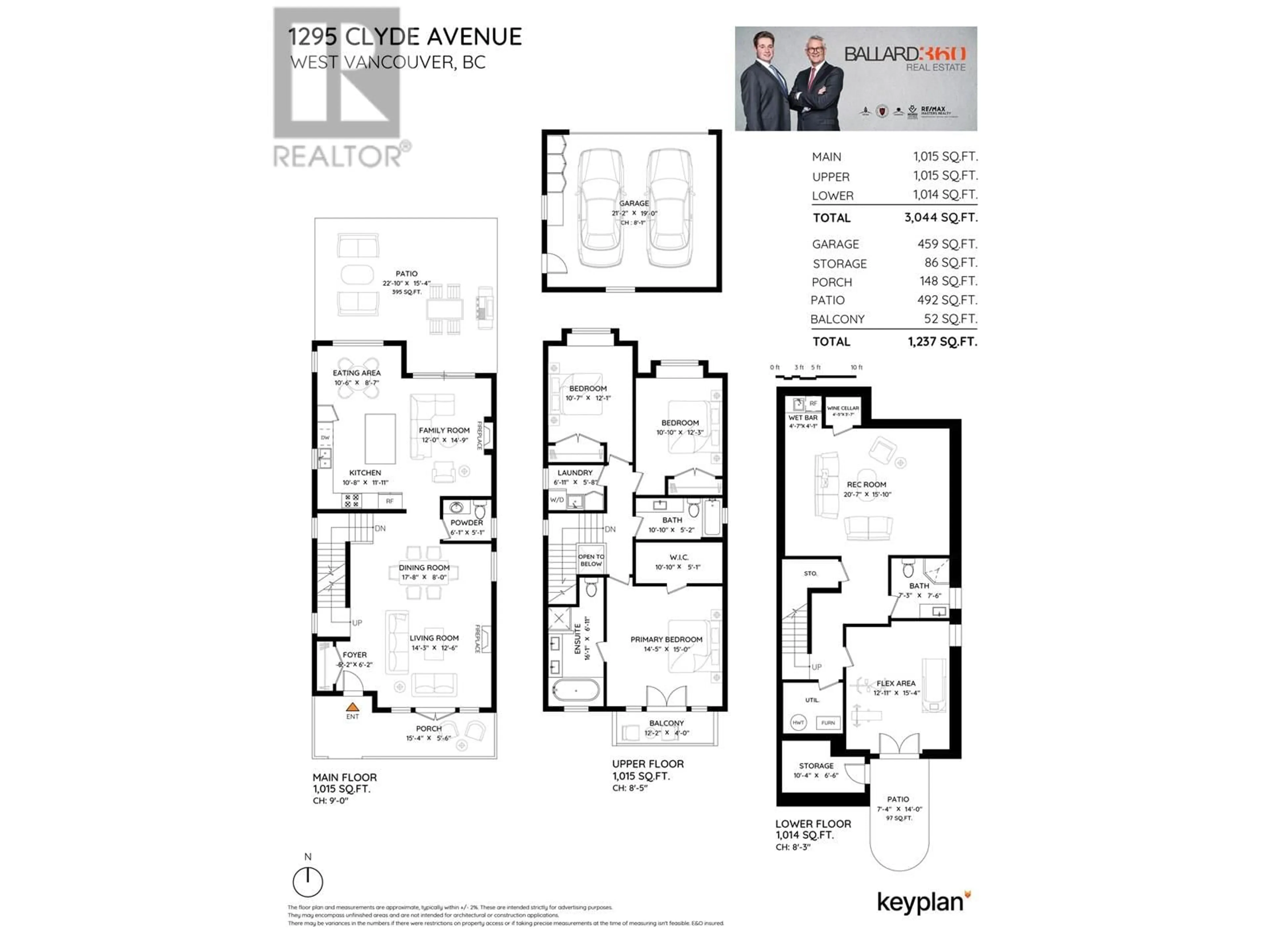Floor plan for 1295 CLYDE AVENUE, West Vancouver British Columbia V7T1E6