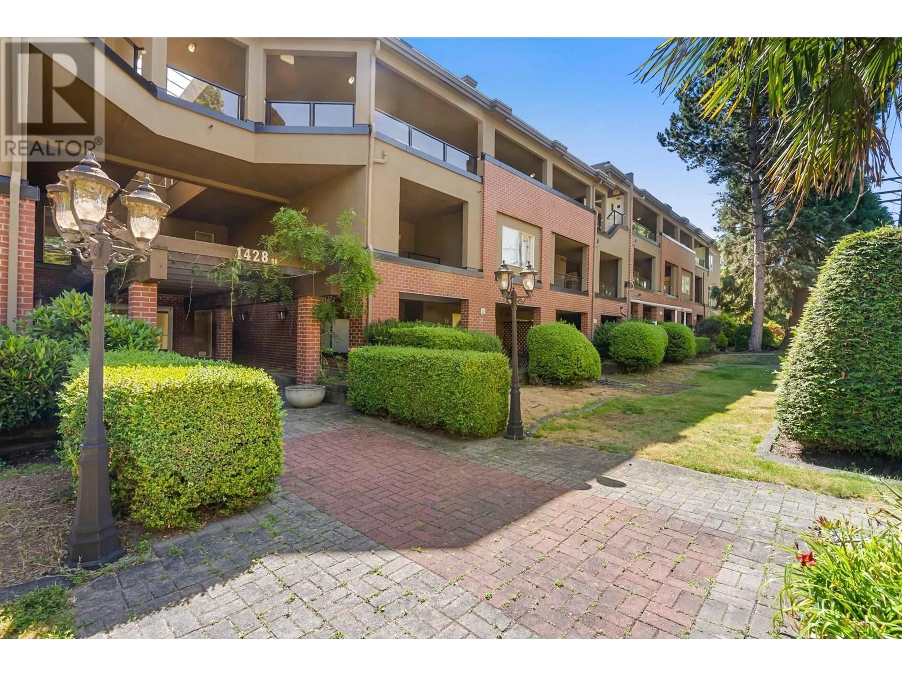 A pic from outside/outdoor area/front of a property/back of a property/a pic from drone, street for 405 - 1428 56 STREET, Delta British Columbia V4L2A7