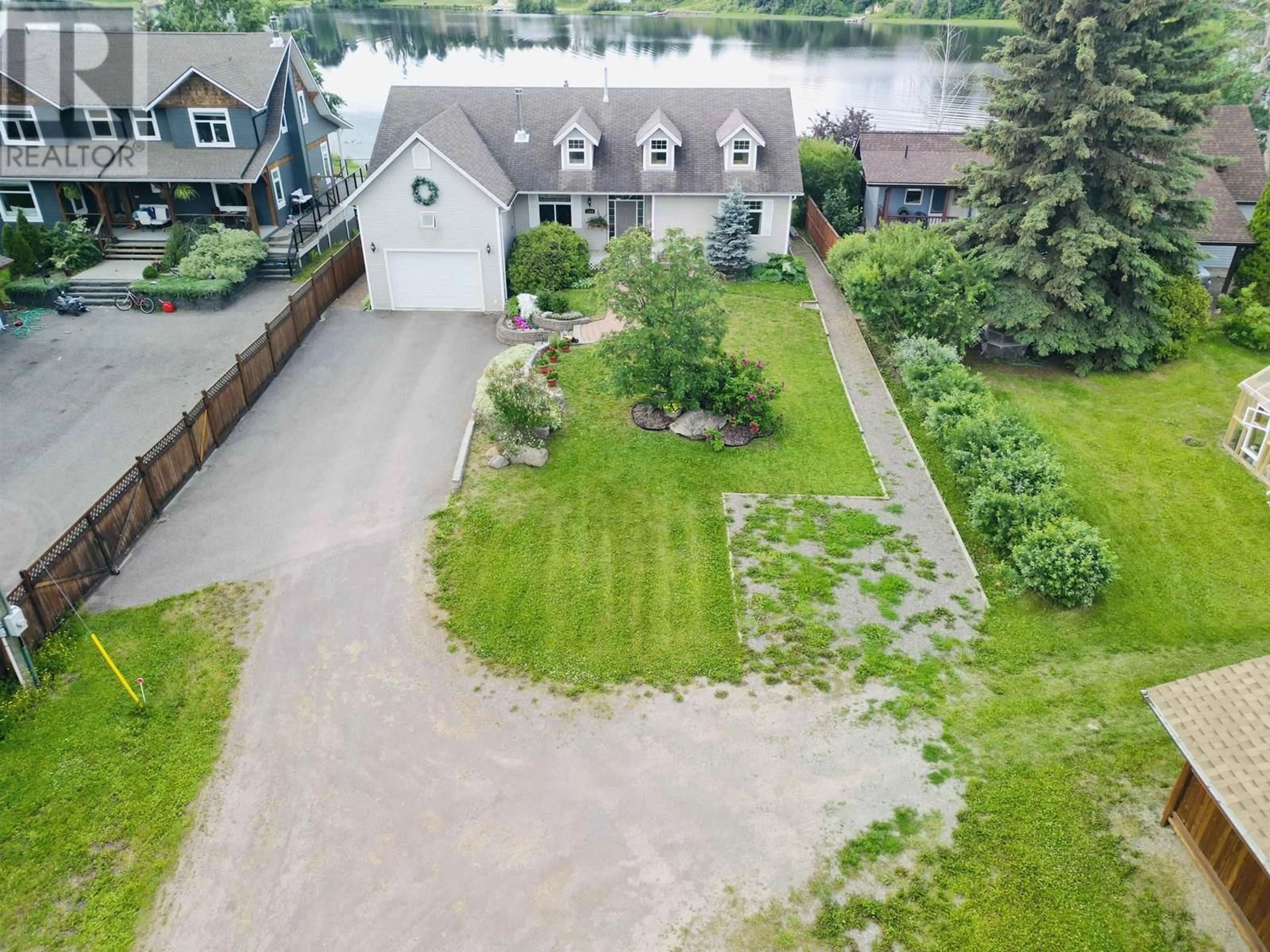 A pic from outside/outdoor area/front of a property/back of a property/a pic from drone, street for 286 PIONEER WAY, Burns Lake British Columbia V0J1E0