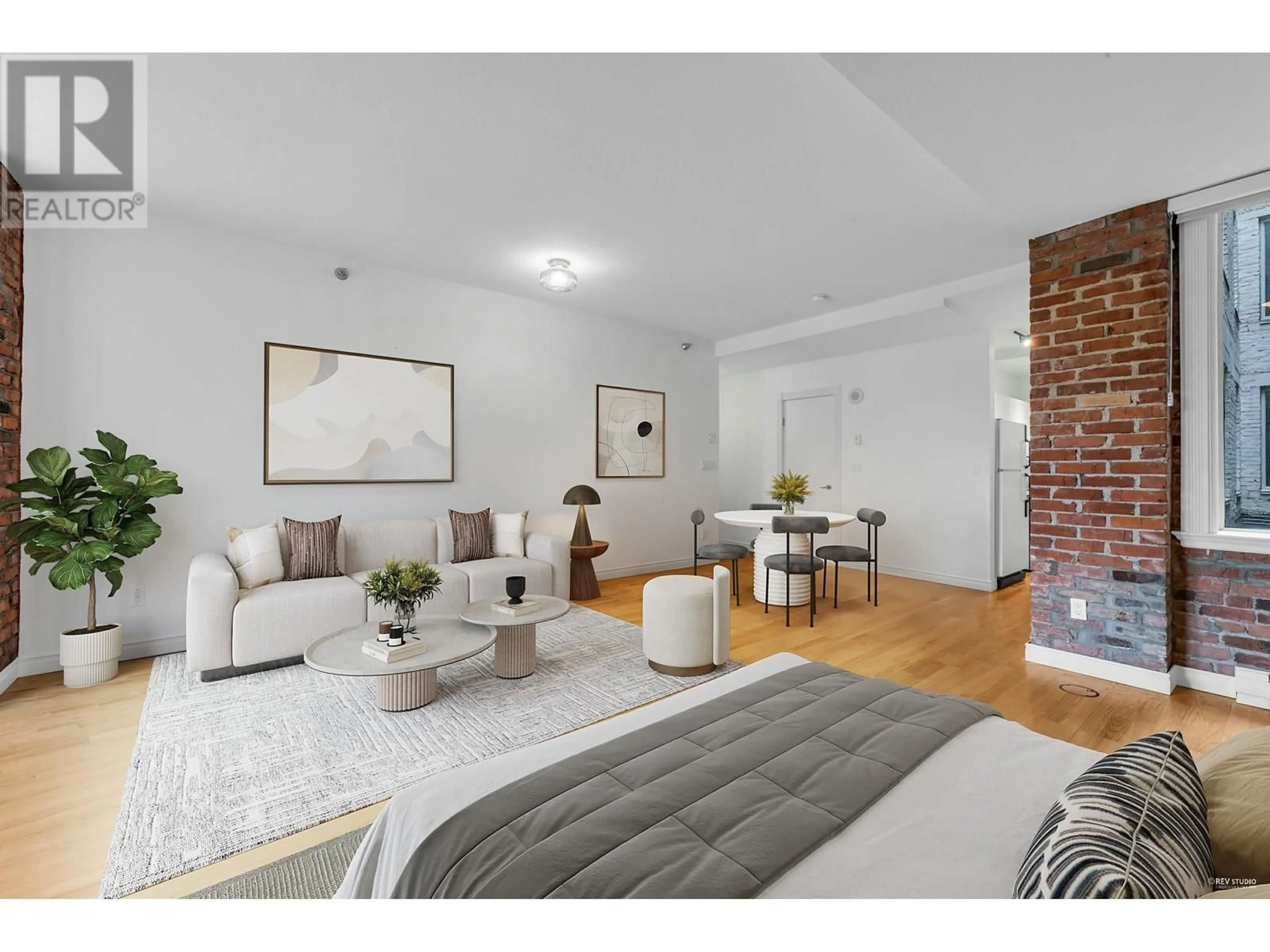 Living room with furniture, unknown for 301 - 233 ABBOTT STREET, Vancouver British Columbia V6B2K7