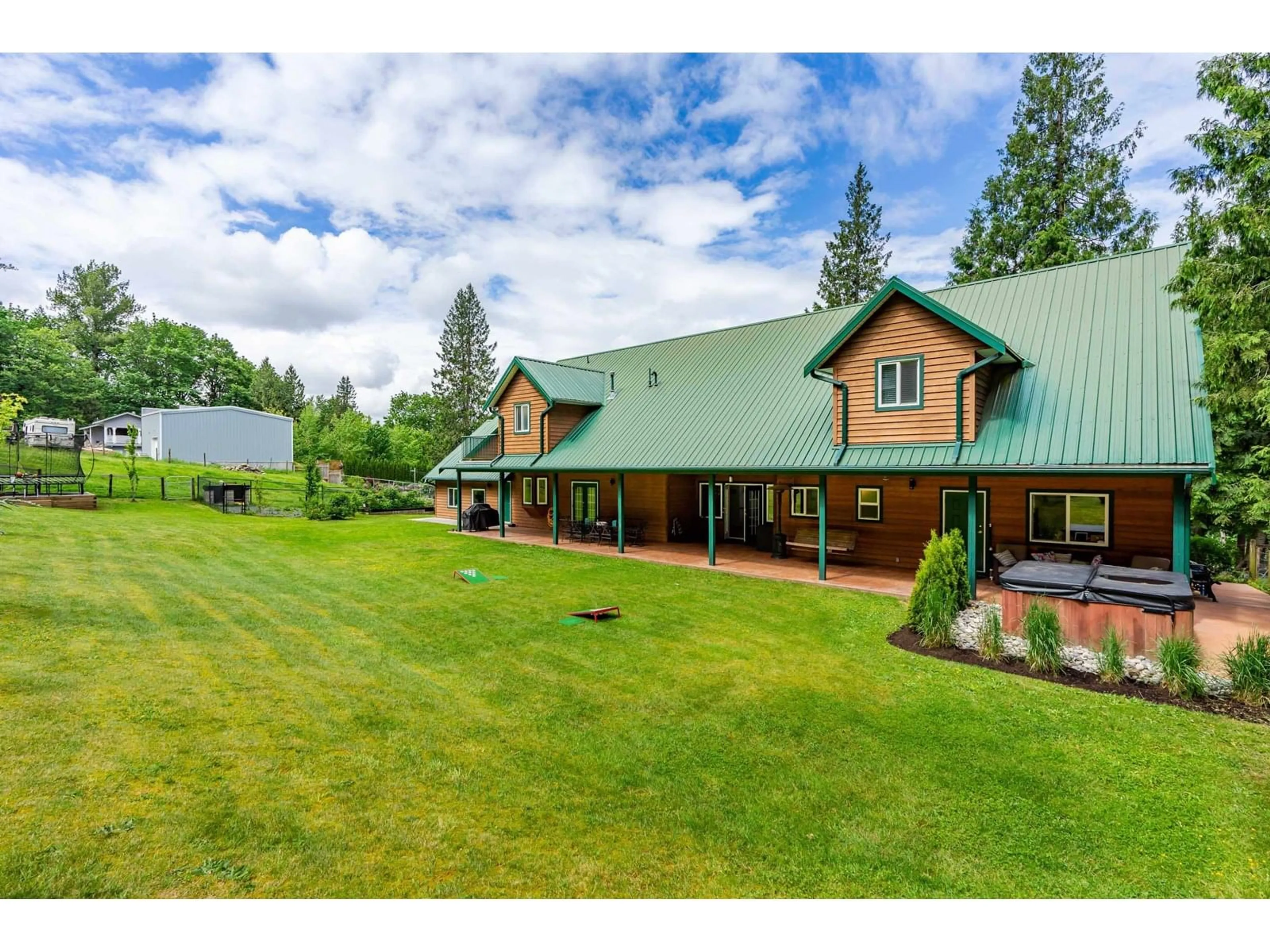 A pic from outside/outdoor area/front of a property/back of a property/a pic from drone, mountain view for 42160 MAJUBA HILL ROAD, Yarrow British Columbia V2R5H2