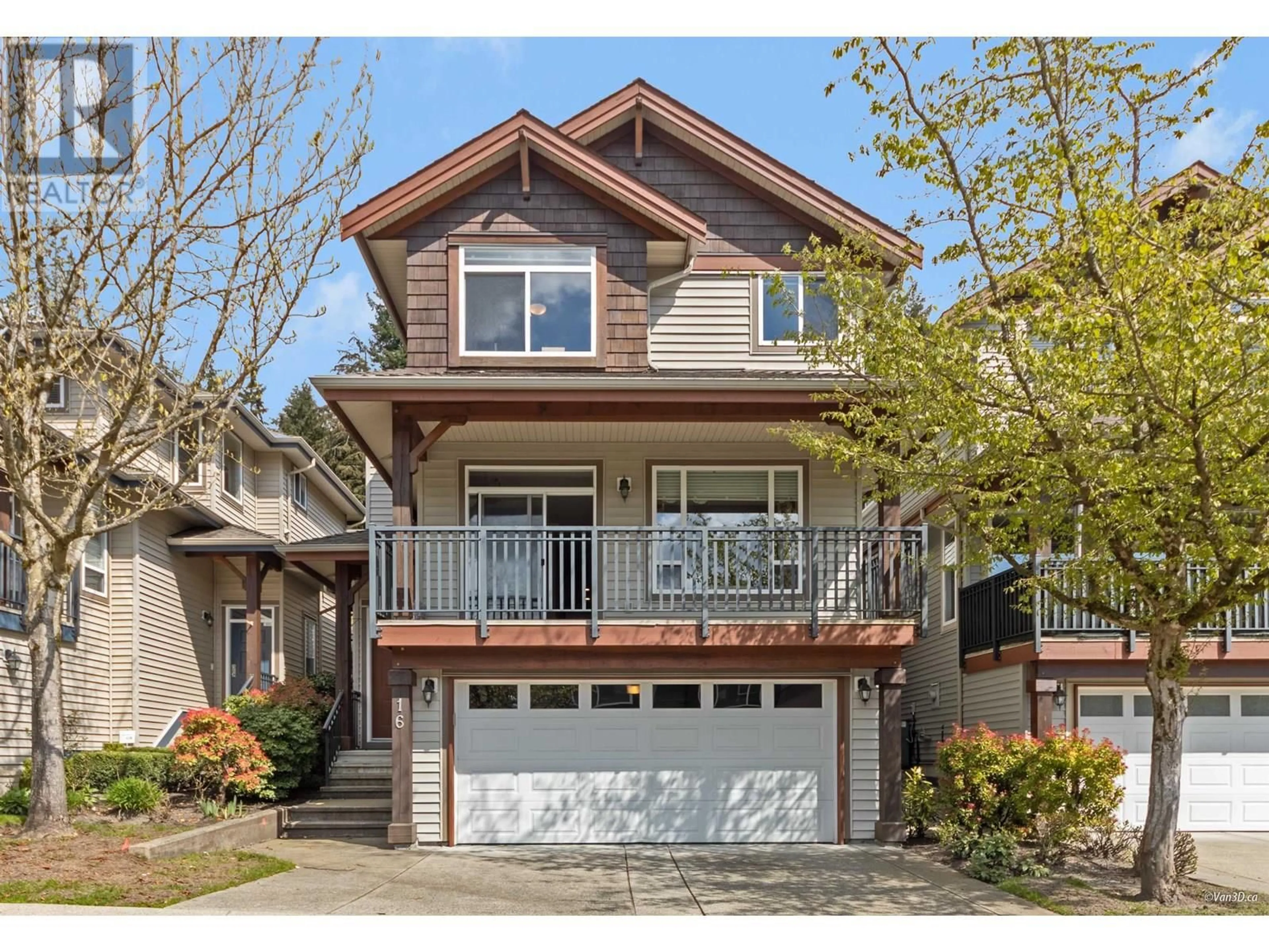 Home with vinyl exterior material, street for 16 - 1705 PARKWAY BOULEVARD, Coquitlam British Columbia V3E3T3