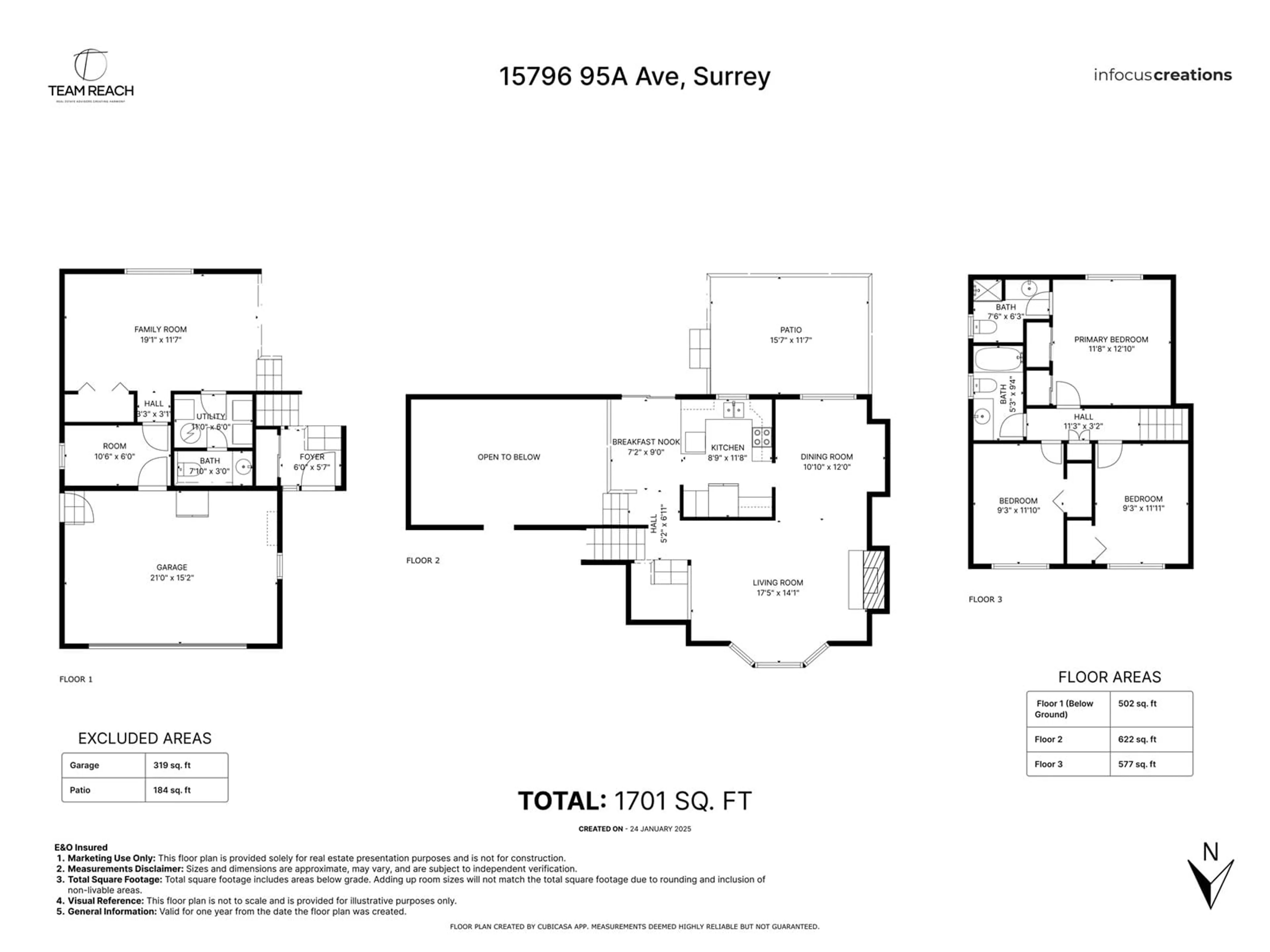 Floor plan for 15796 95A, Surrey British Columbia V4N2L4