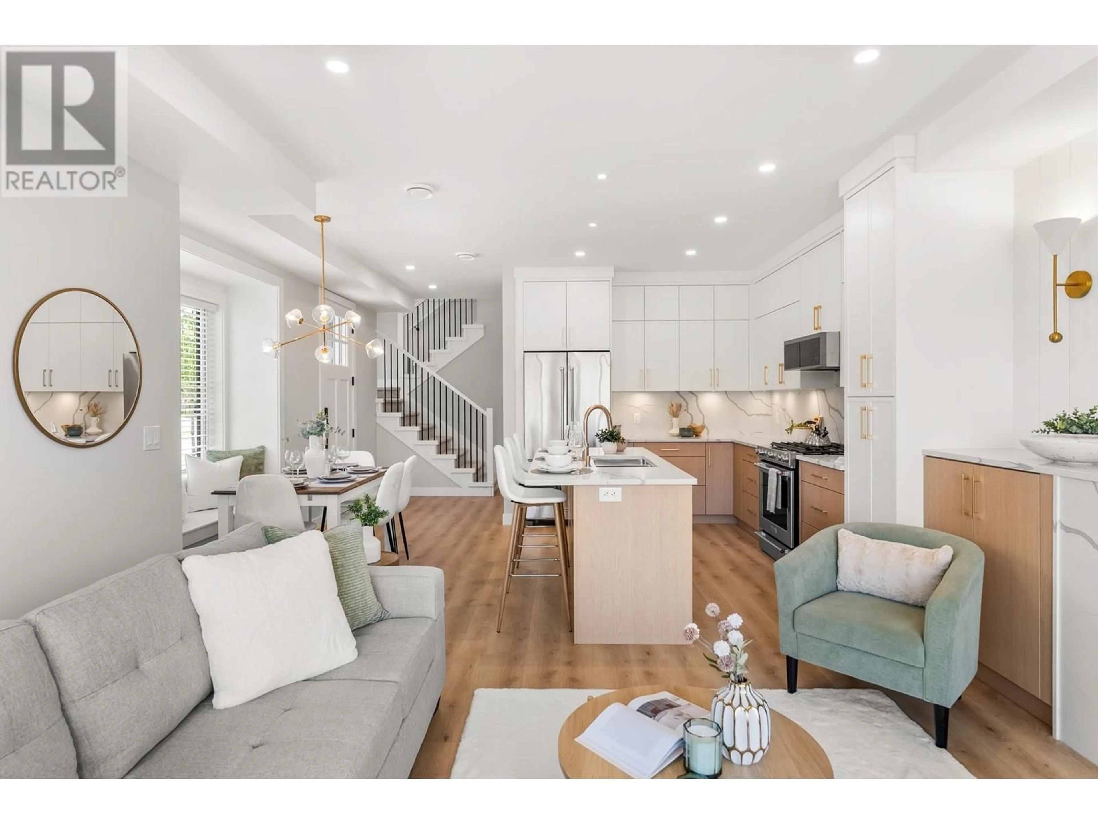 Open concept kitchen, wood/laminate floor for 11811 DUNFORD ROAD, Richmond British Columbia V7E3M6