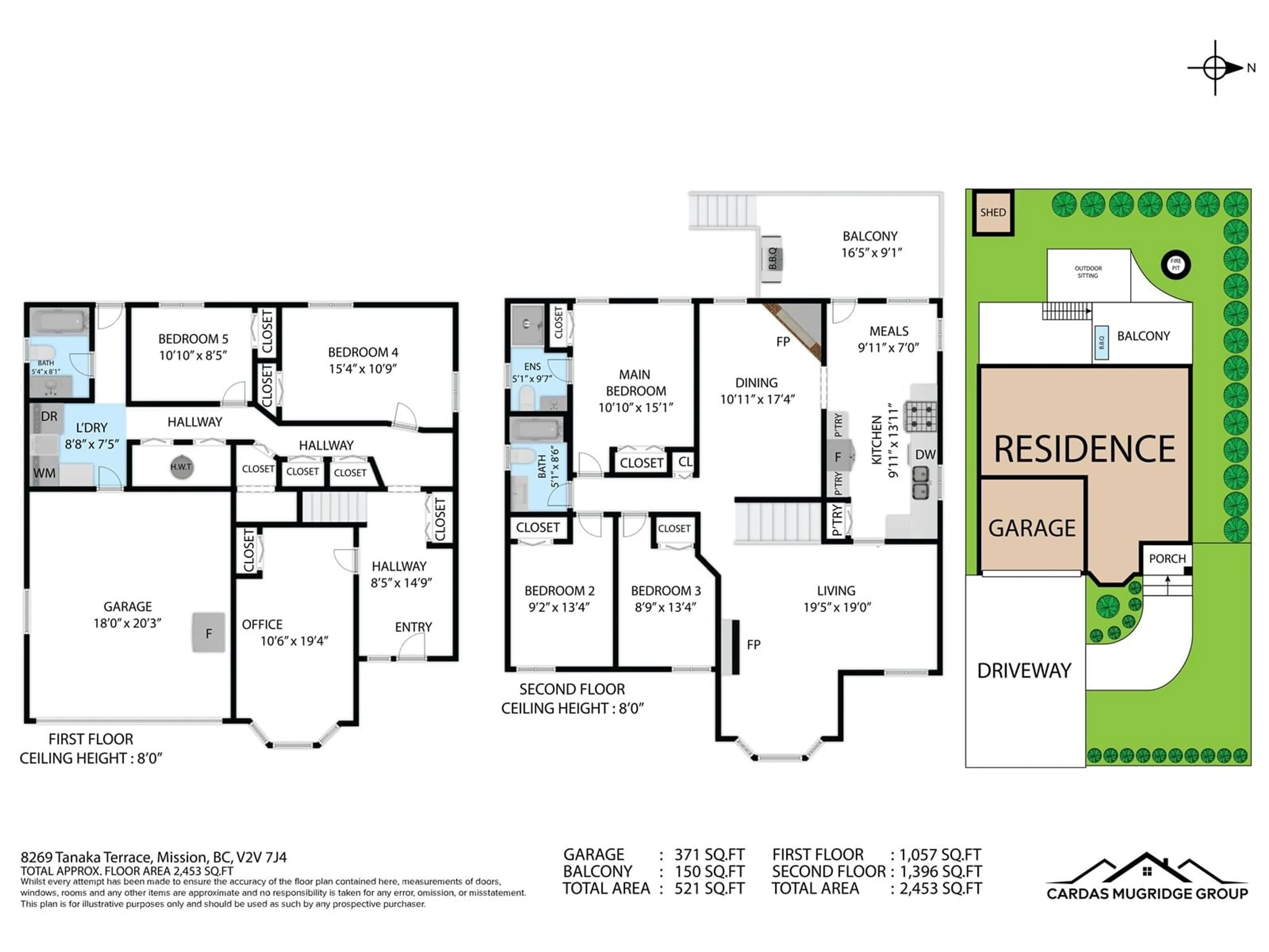 Floor plan for 8269 TANAKA, Mission British Columbia V2V7J4
