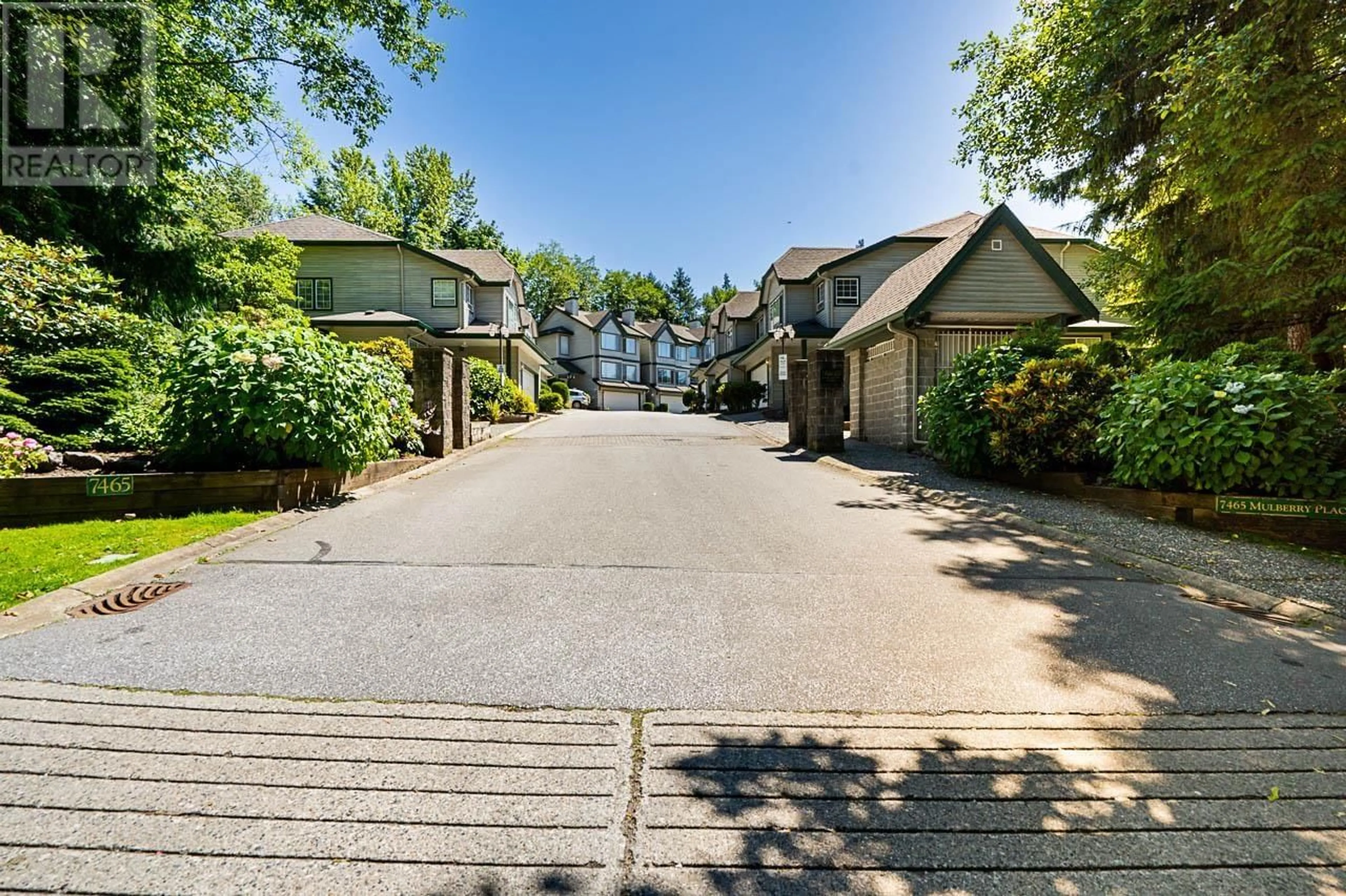A pic from outside/outdoor area/front of a property/back of a property/a pic from drone, street for 36 - 7465 MULBERRY PLACE, Burnaby British Columbia V3N5A1