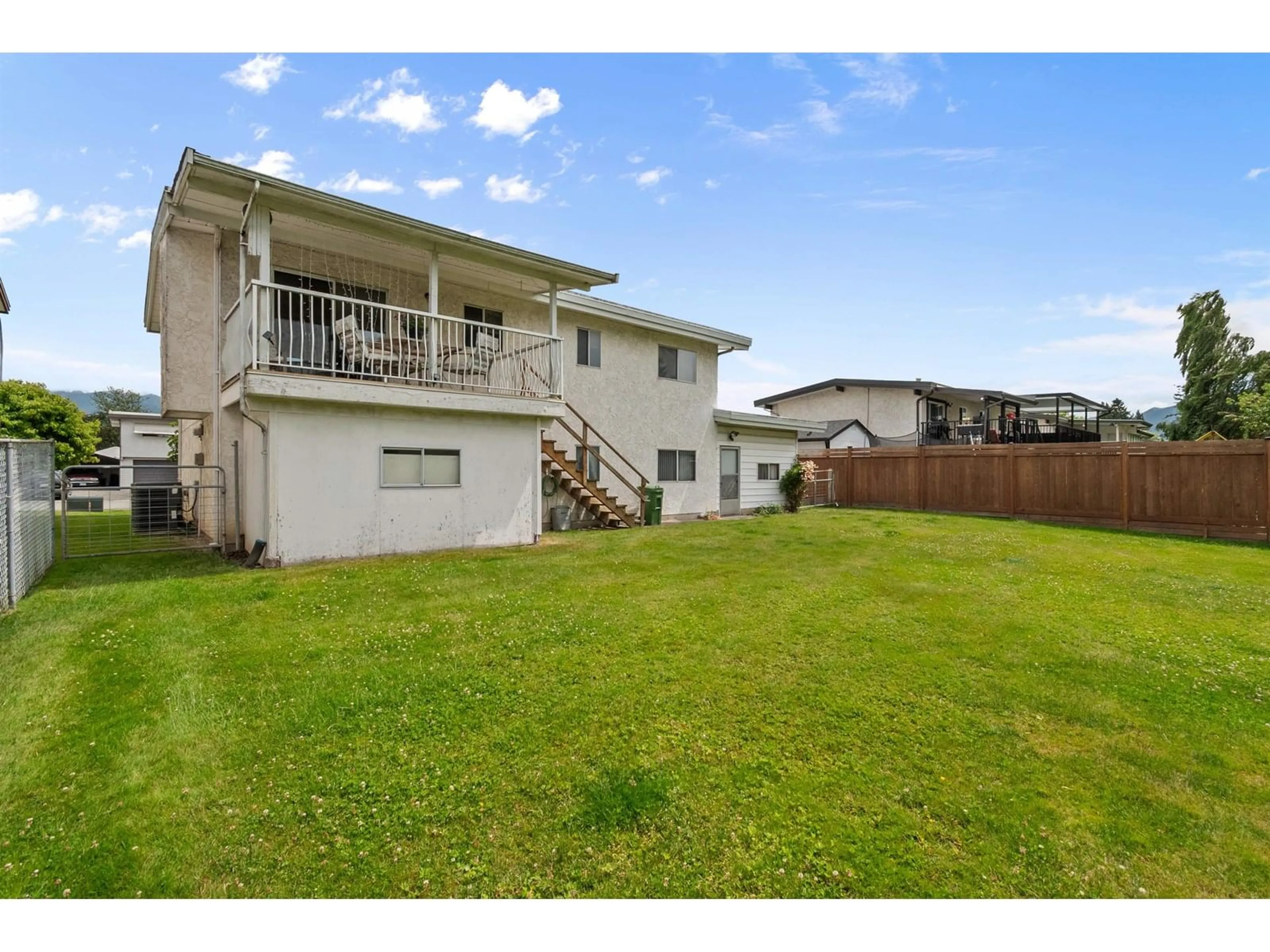 A pic from outside/outdoor area/front of a property/back of a property/a pic from drone, unknown for 8705 BAKER DRIVE, Chilliwack British Columbia V2P7A3