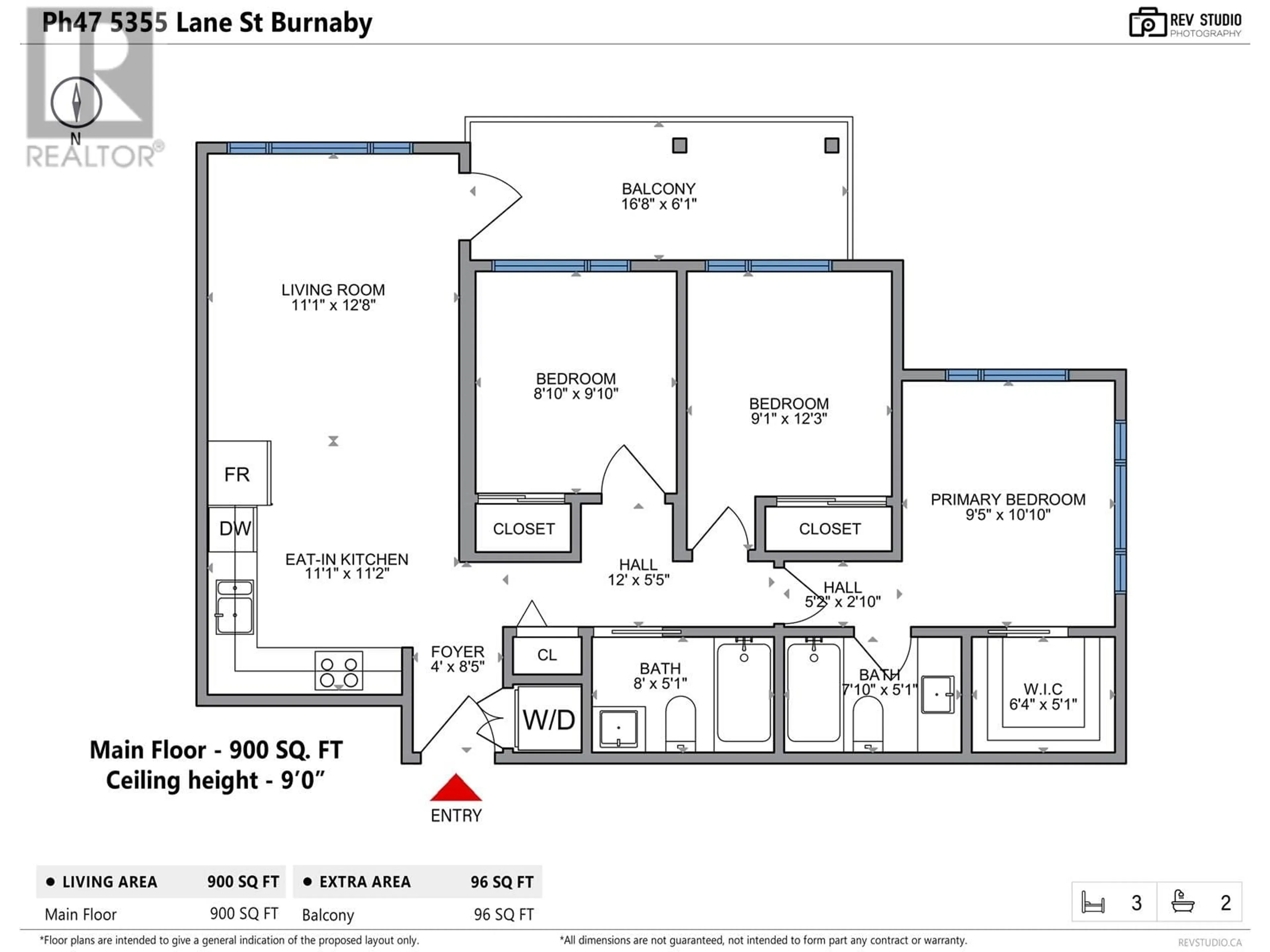 Floor plan for PH47 - 5355 LANE STREET, Burnaby British Columbia V5H0H1