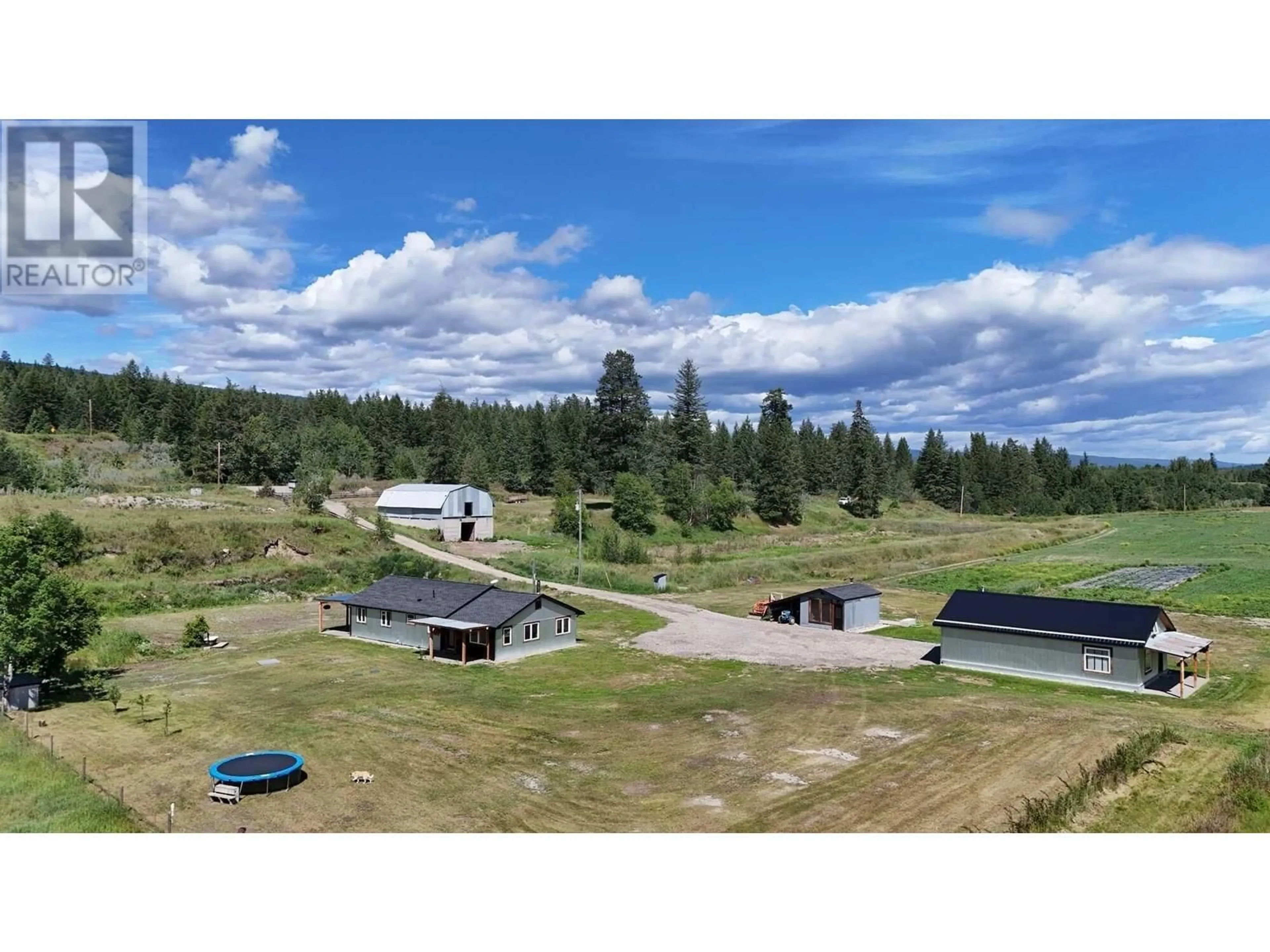 A pic from outside/outdoor area/front of a property/back of a property/a pic from drone, mountain view for 9811 MARGUERITE FERRY WEST NO 2 ROAD, Quesnel British Columbia V2J6R6