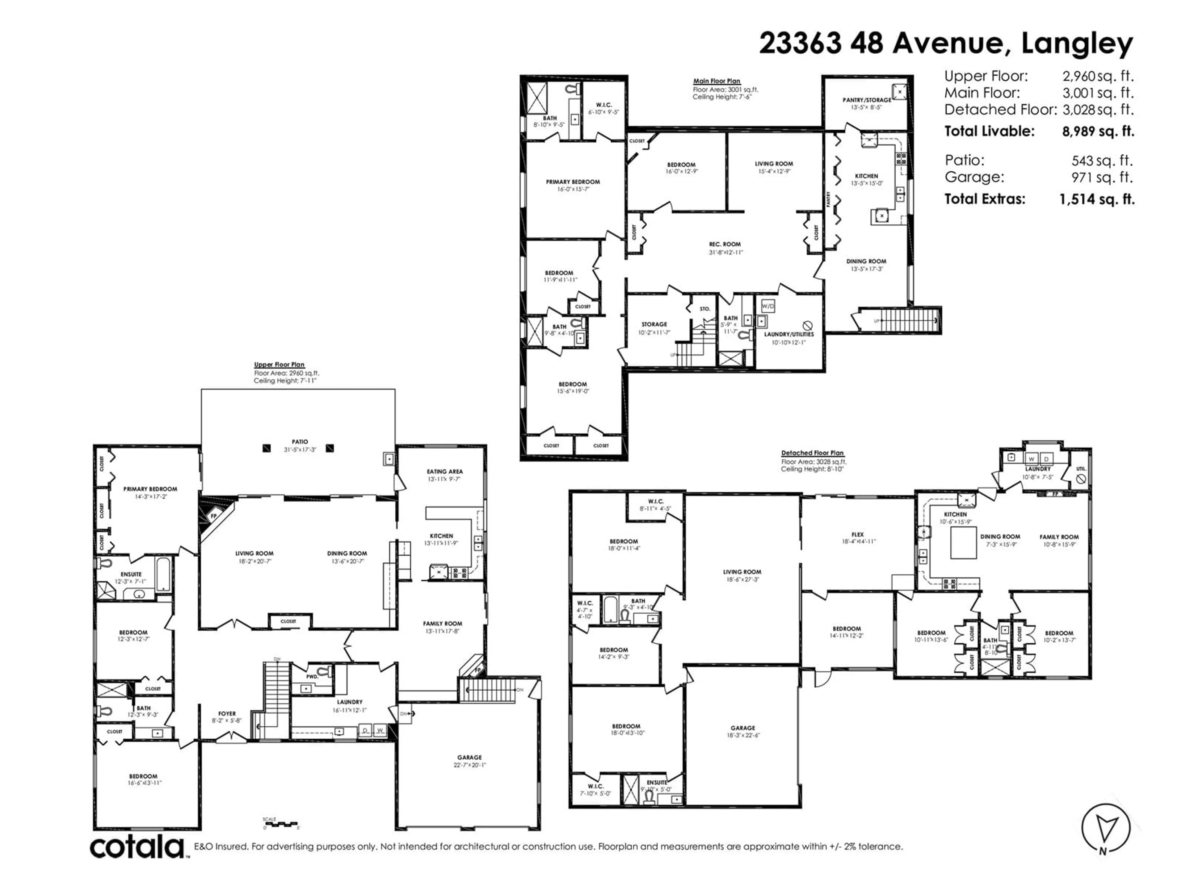 Floor plan for 23363 48, Langley British Columbia V2Z2S5